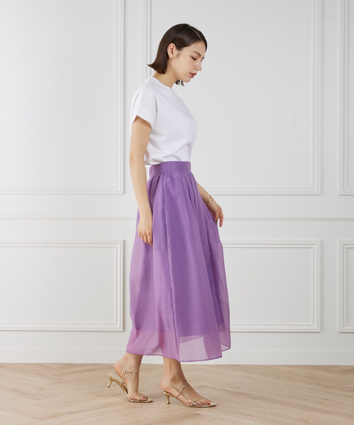 INED「《WEB限定》フレンチスリーブカットソー」|Tシャツ・カットソー|