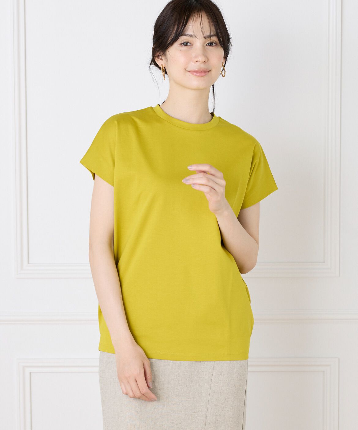 INED「《WEB限定》フレンチスリーブカットソー」|Tシャツ・カットソー|