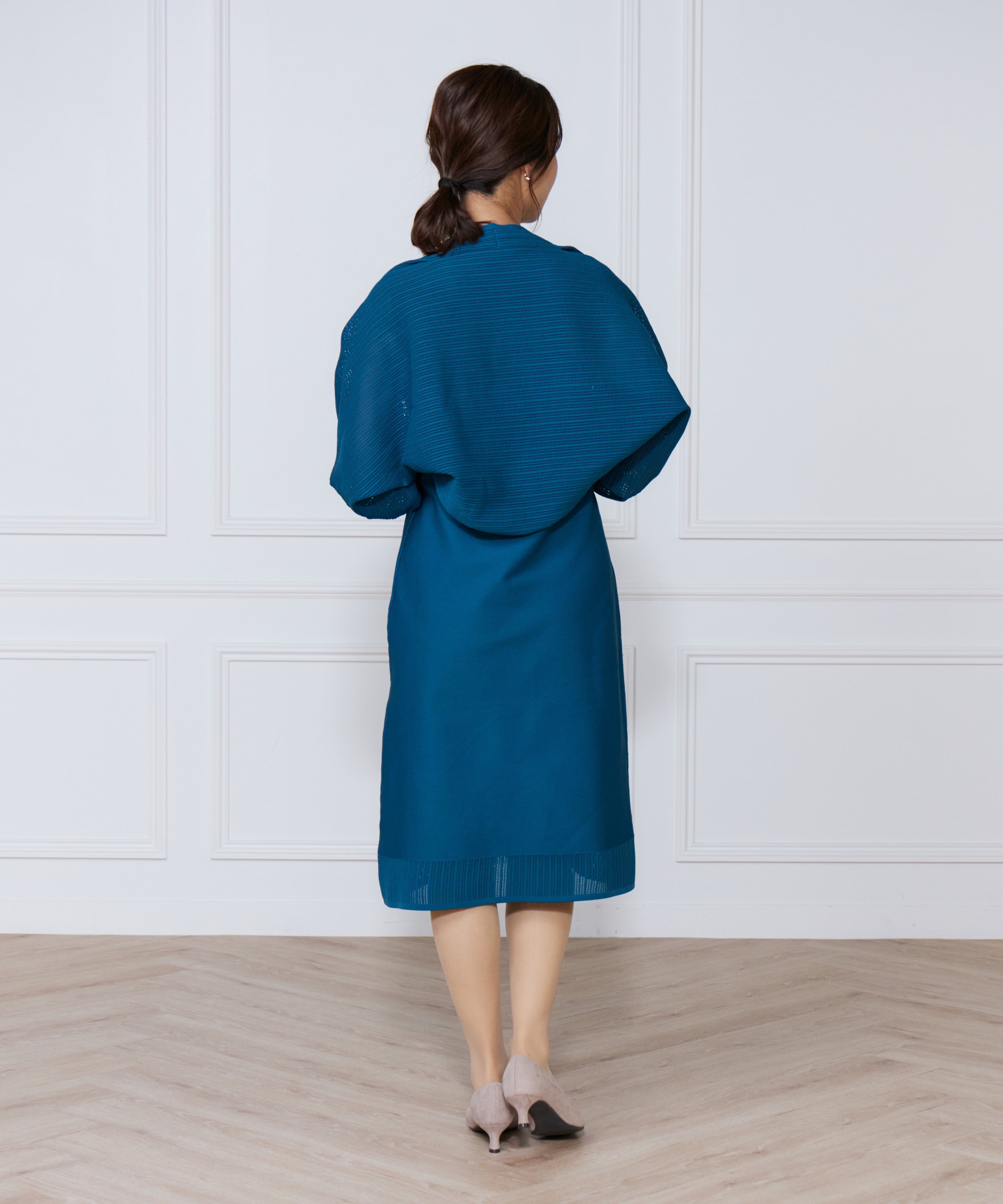 ef-de Black「ハートアイレットニットボレロ」|カーディガン|