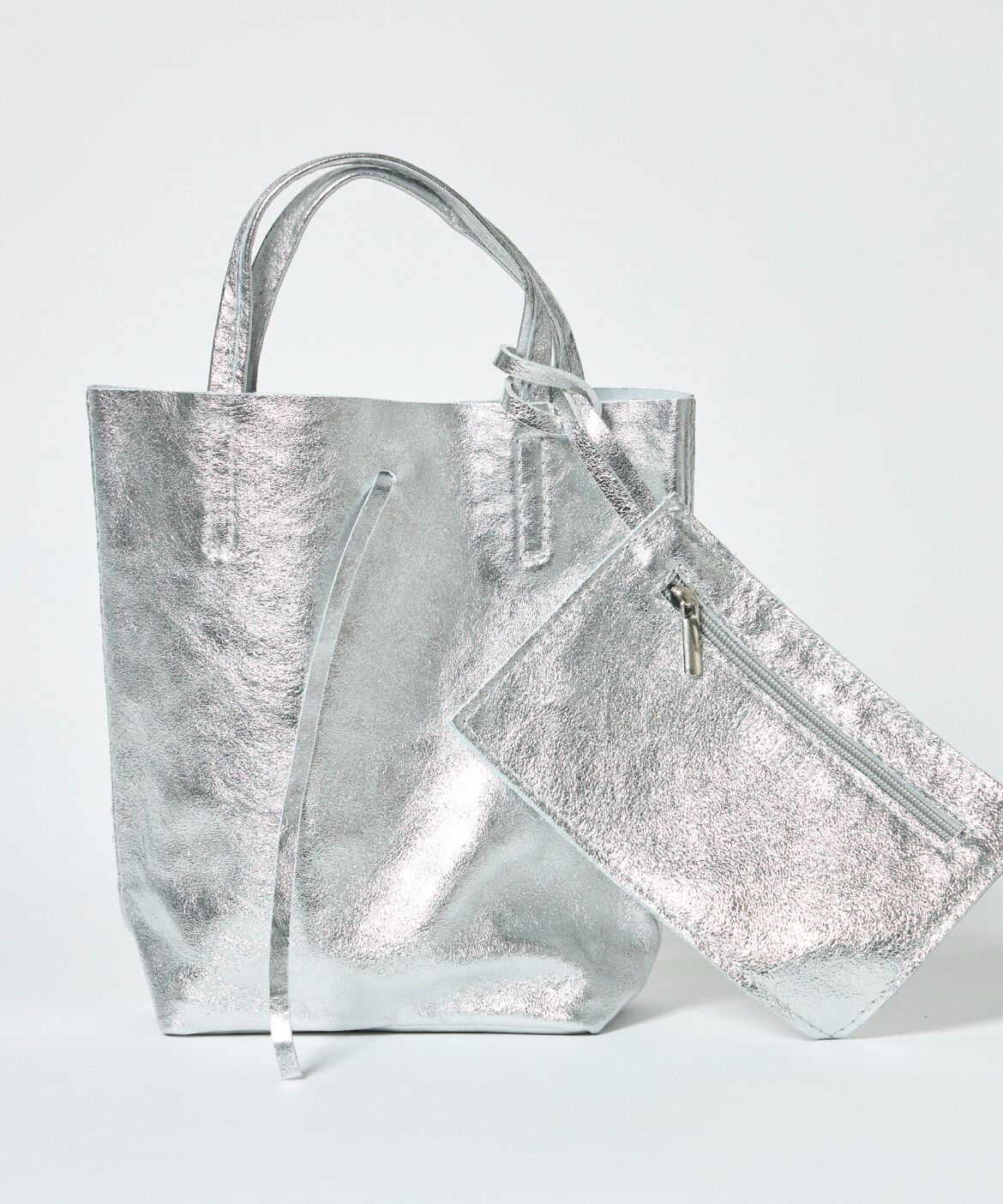 FAVORITE SUKINAMONO「メタリックミニトートバッグ《MILLELA FIRENZE》」|トートバッグ|シルバー