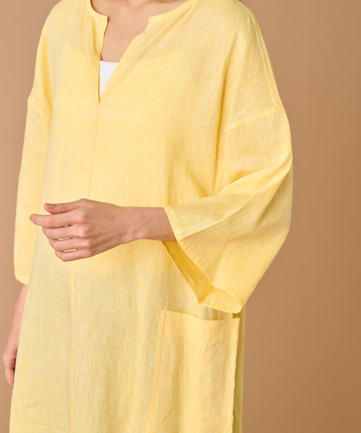 INED「TICCA リネン半袖ワンピース TBBS-313」|その他|