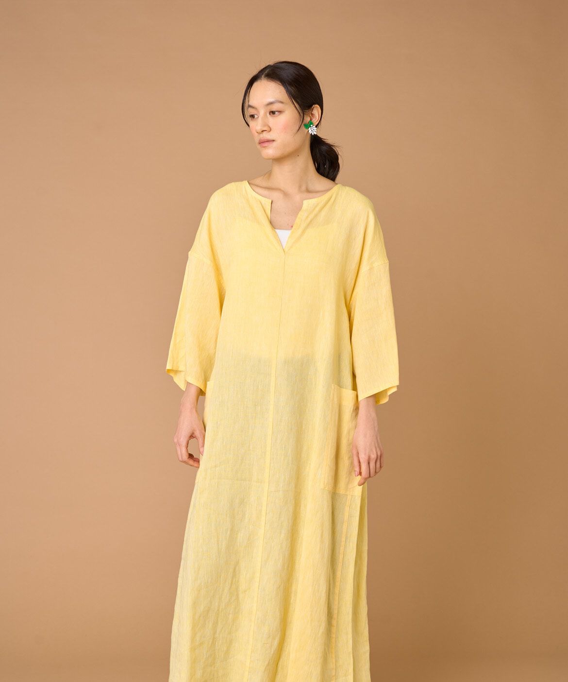 INED「TICCA リネン半袖ワンピース TBBS-313」|その他|