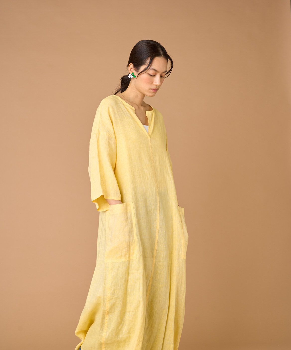 INED「TICCA リネン半袖ワンピース TBBS-313」|その他|