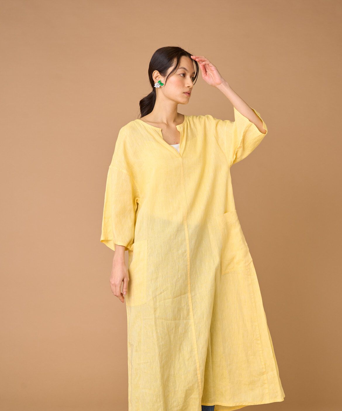 INED「TICCA リネン半袖ワンピース TBBS-313」|その他|