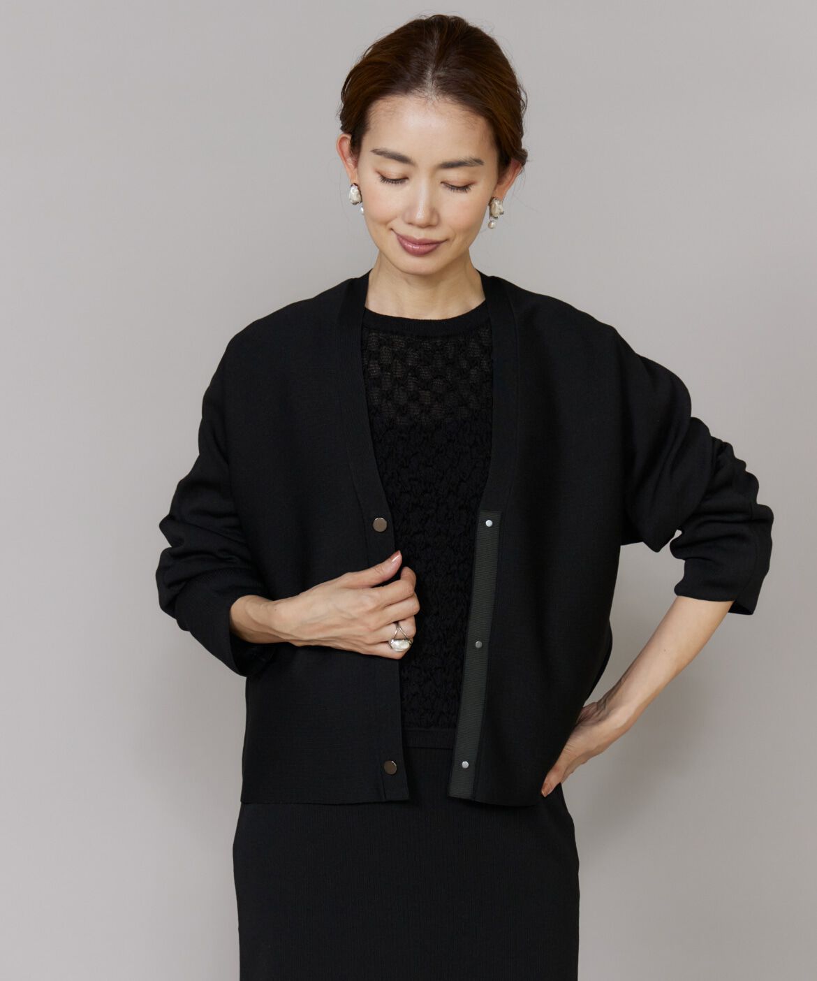 Le Souk「ドルマンスリーブニットカーディガン」|カーディガン|