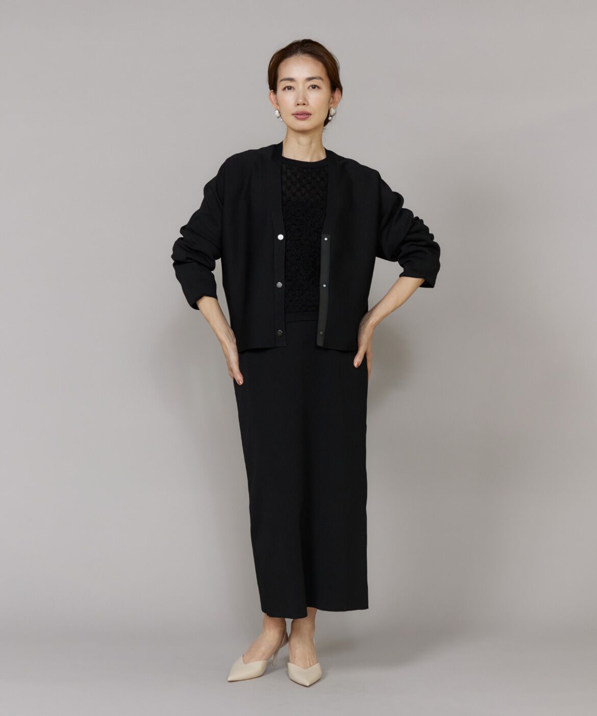 Le Souk「ドルマンスリーブニットカーディガン」|カーディガン|