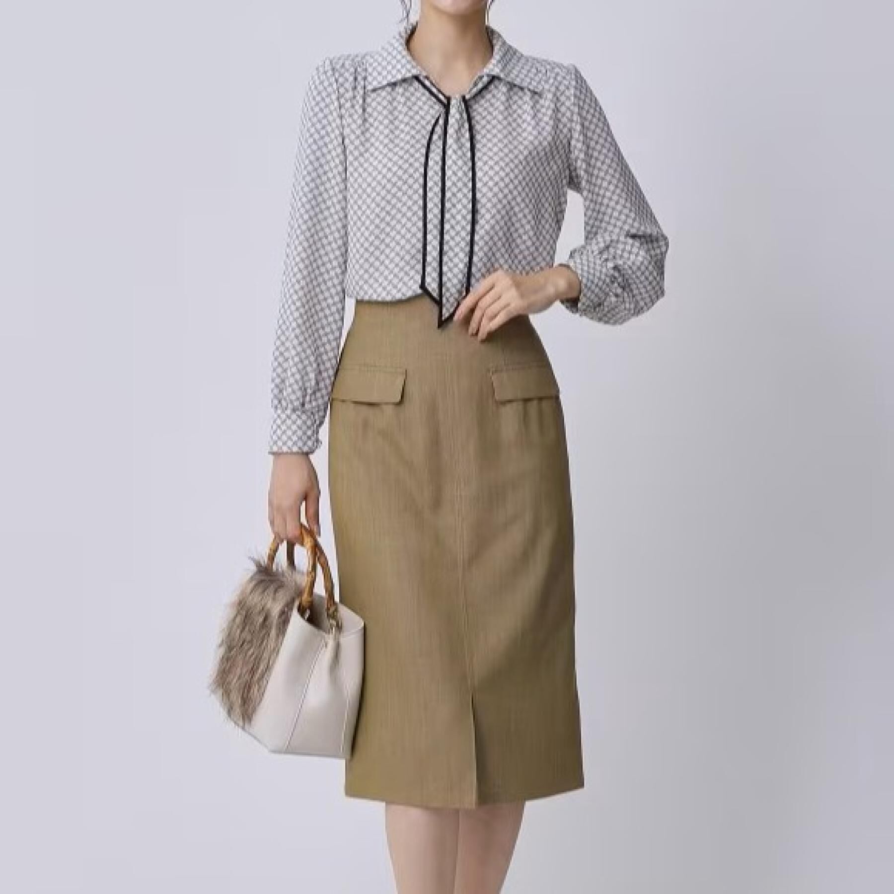 COUP DE CHANCE「【手洗い可／日本製】デニム風ナロータイトスカート」|スカート|