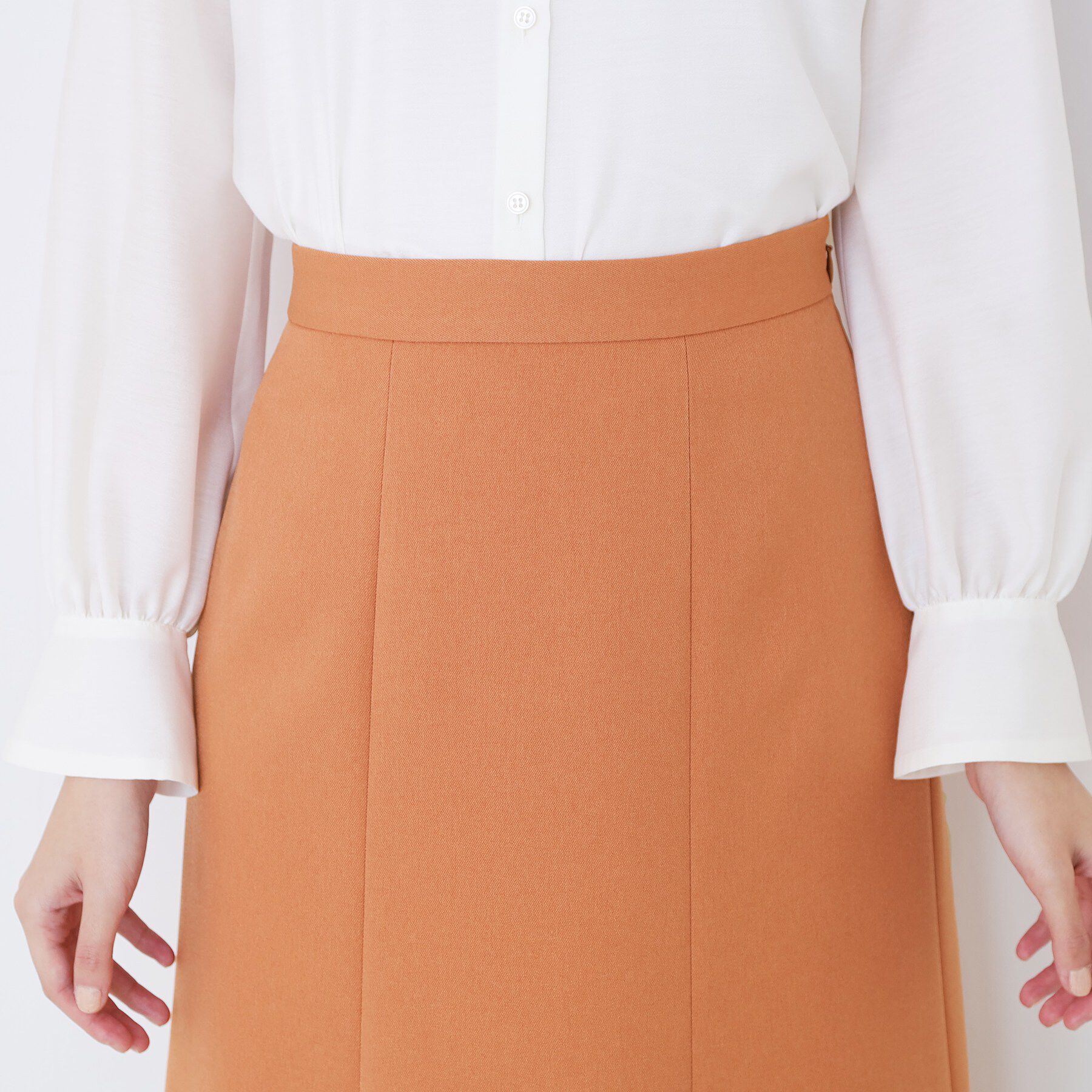 COUP DE CHANCE「【手洗い可／日本製／ウエスト後ろゴム仕様】マーメイドシルエットのスカート」|スカート|