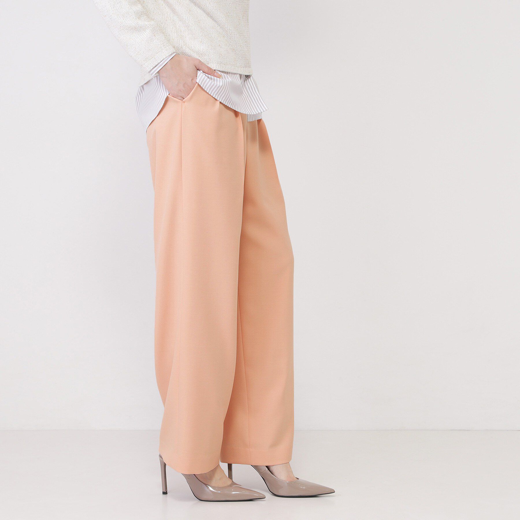 COUP DE CHANCE「【手洗い可】タック入りワイドパンツ」|その他|