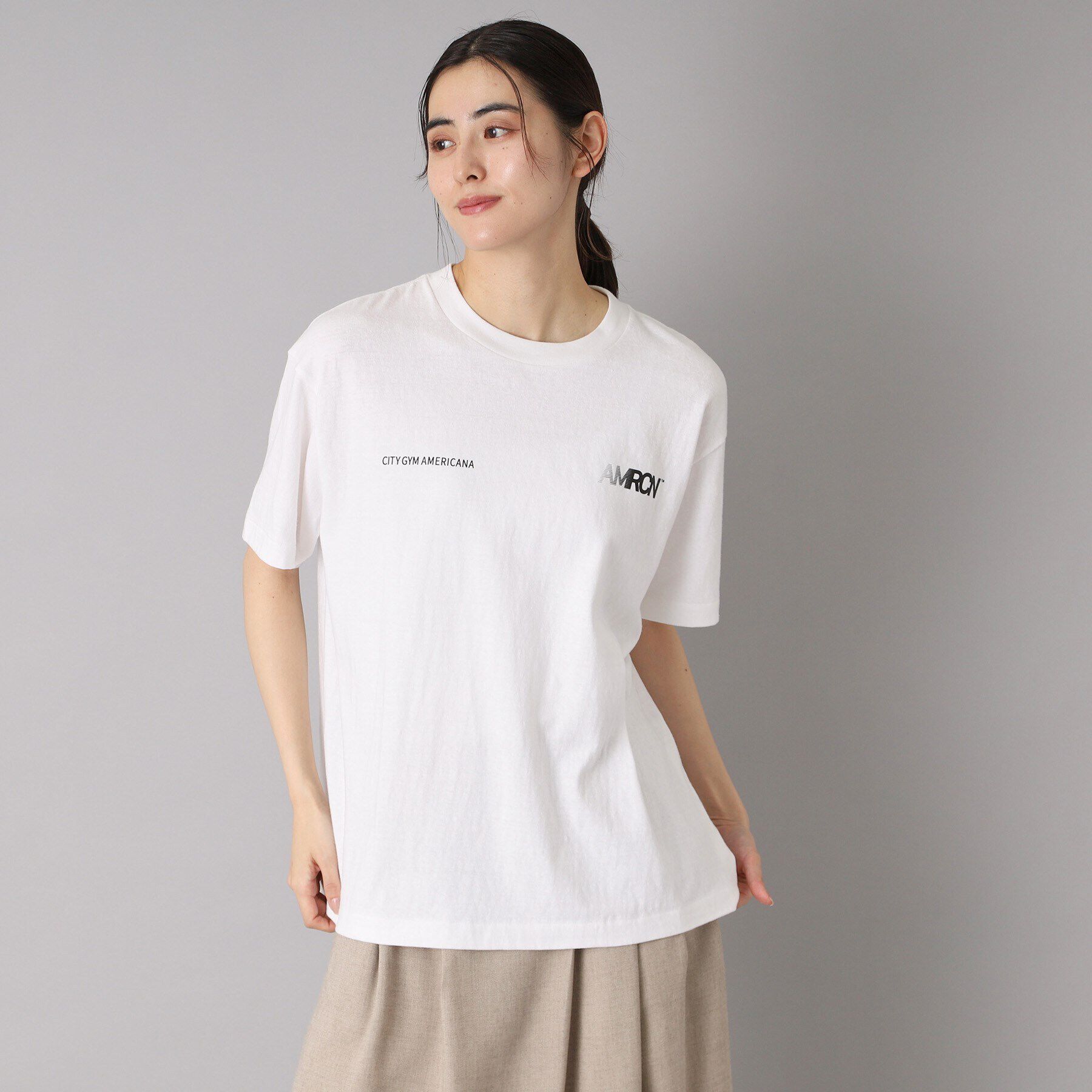 DRESSTERIOR「Americana（アメリカーナ） AMRCN ロゴTシャツ」|Tシャツ・カットソー|