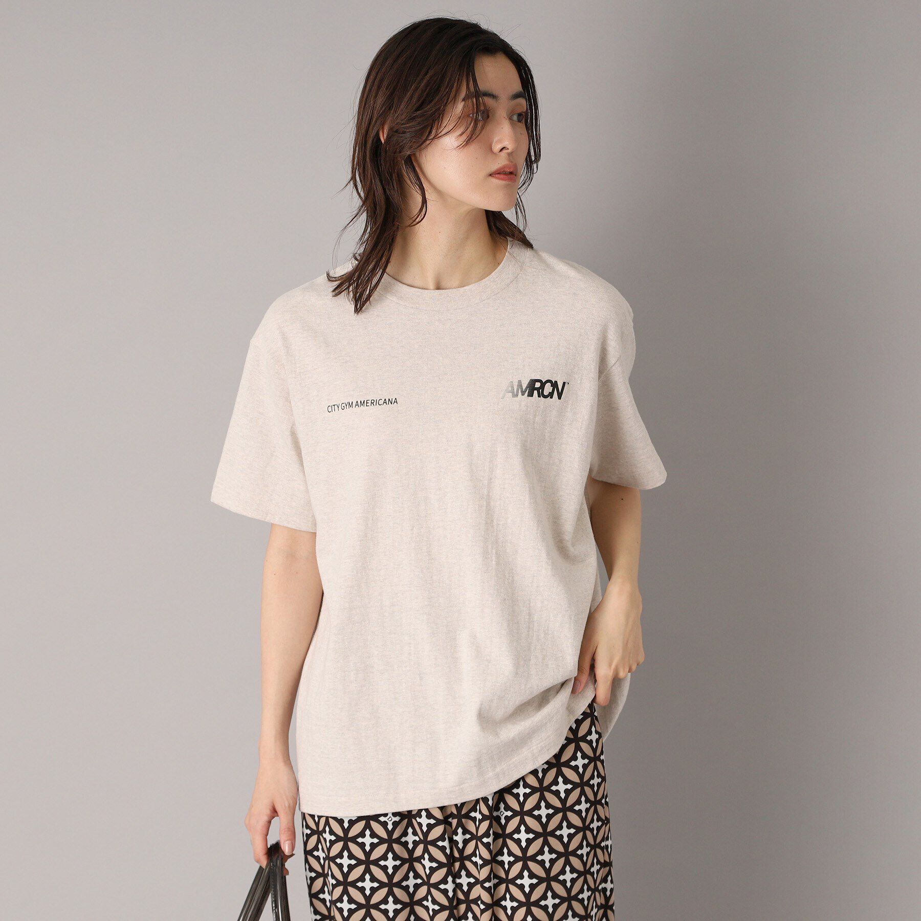 DRESSTERIOR「Americana（アメリカーナ） AMRCN ロゴTシャツ」|Tシャツ・カットソー|