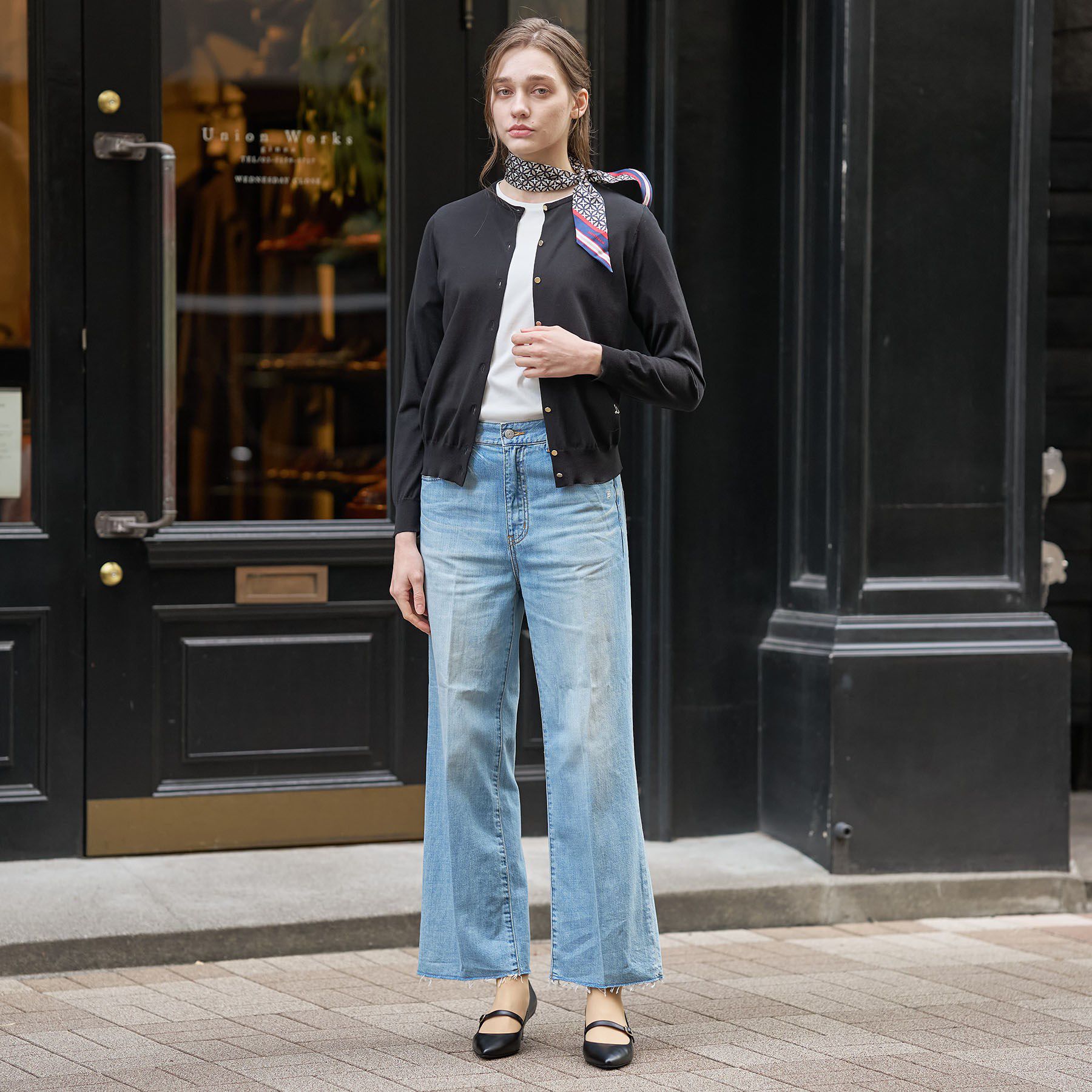 DRESSTERIOR「コットンシルククルーネックカーディガン」|カーディガン|