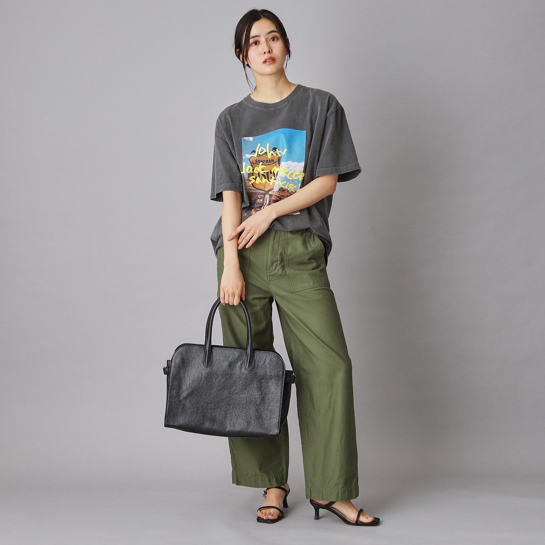 DRESSTERIOR「MILOS（ミロス）サイドベルト付きトートバッグ」|トートバッグ|