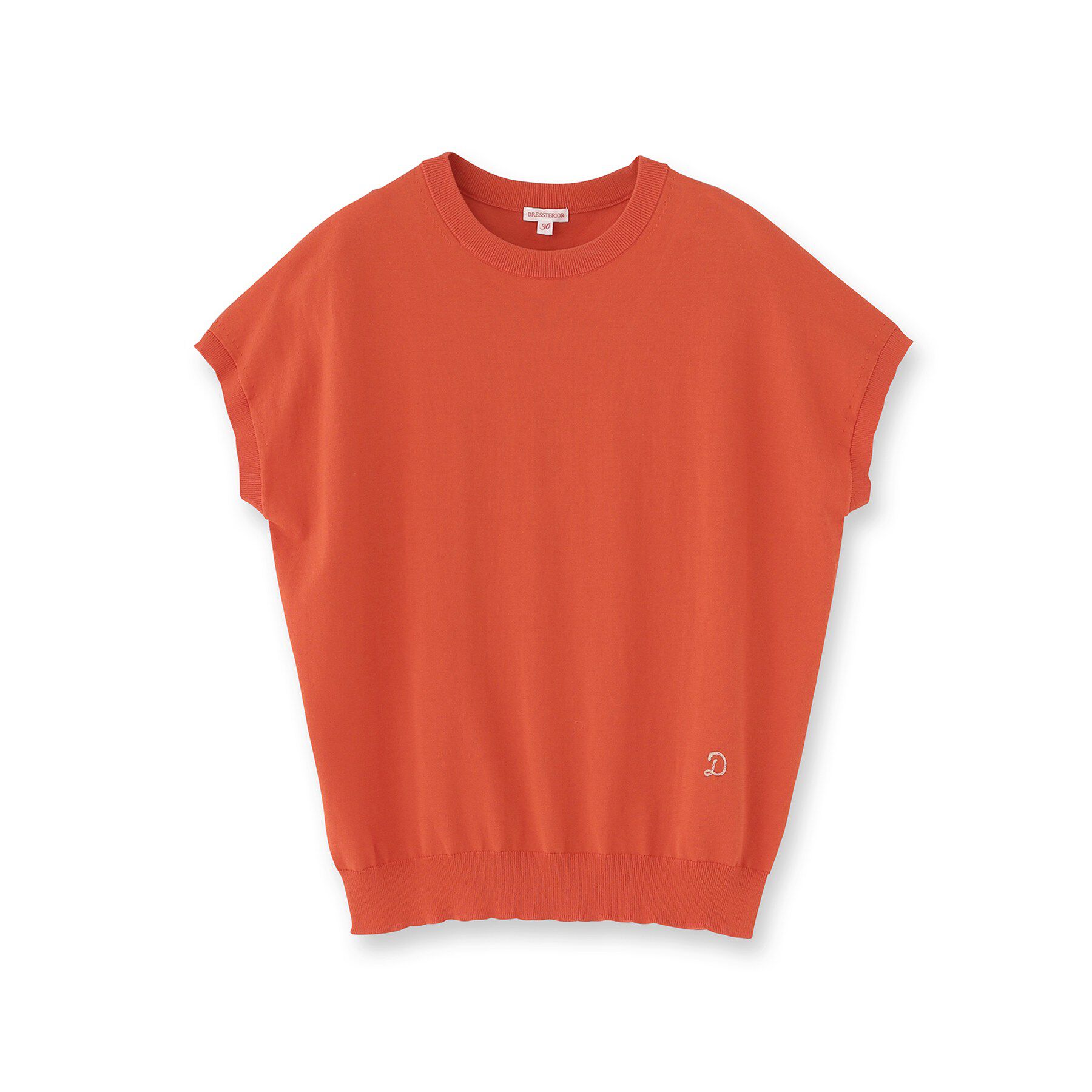 DRESSTERIOR「コットンシルクフレンチスリーブニット」|ニット・セーター|