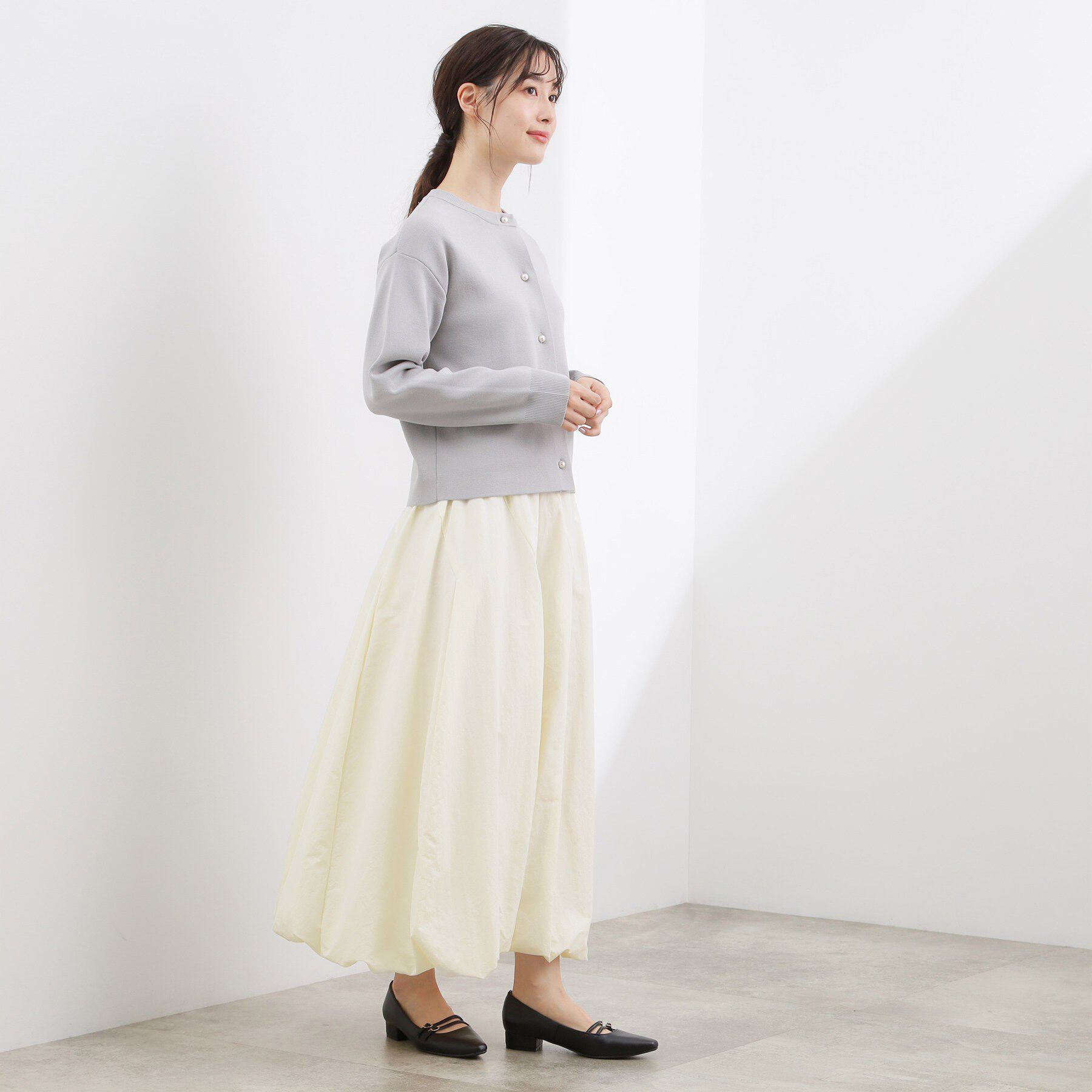 grove「軽やかに揺れて、旬のムードを纏う エスカルゴバルーンスカート」|スカート|