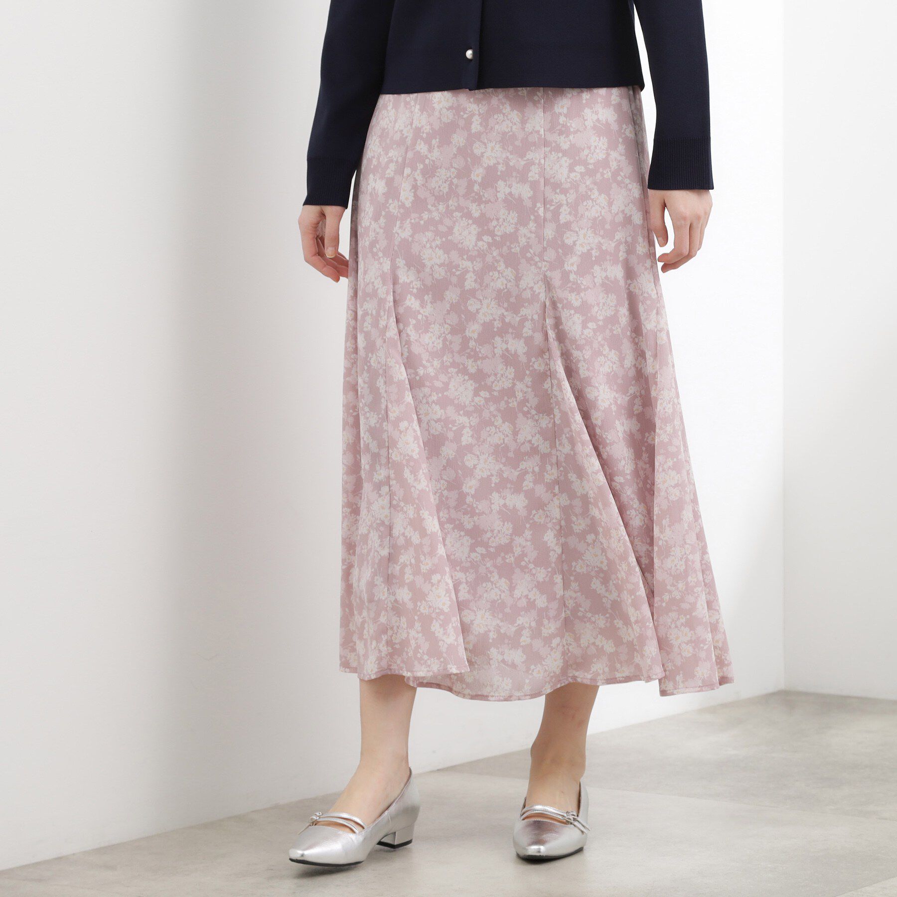 grove「フラワープリント楊柳マーメイドスカート」|スカート|