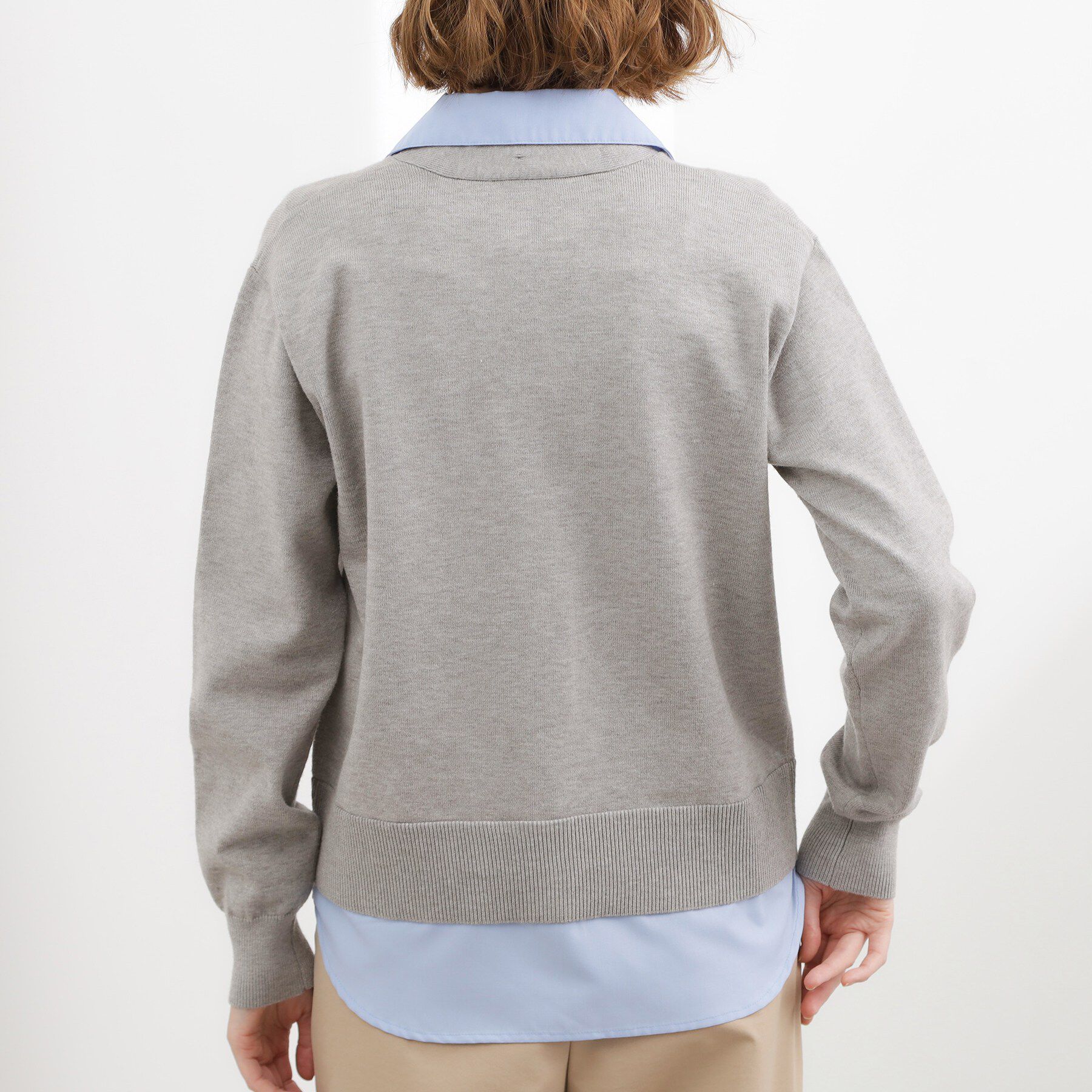 grove「シャツドッキング ニットカーディガン」|カーディガン|