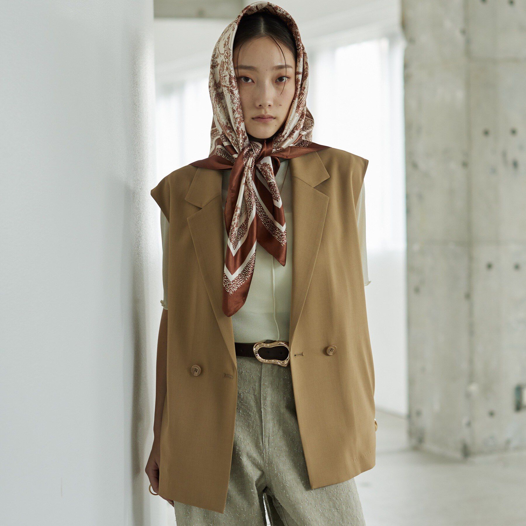 GALLEST「Comfy SET UP｜ベルテッドジレ【セットアップ対応／通勤／カセット服】」|ベスト・ジレ|