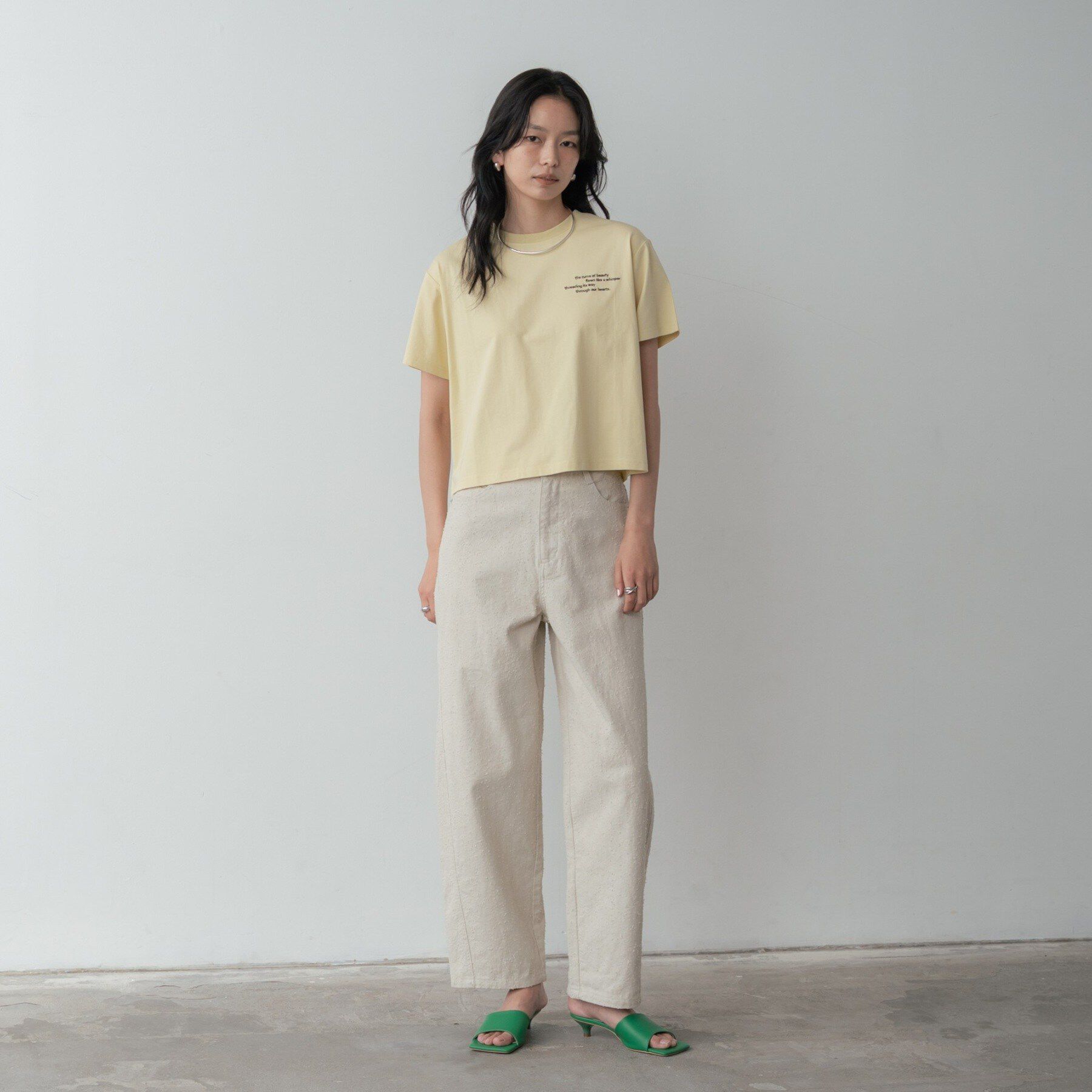 GALLEST「グレイニーコットンワイドパンツ」|その他|