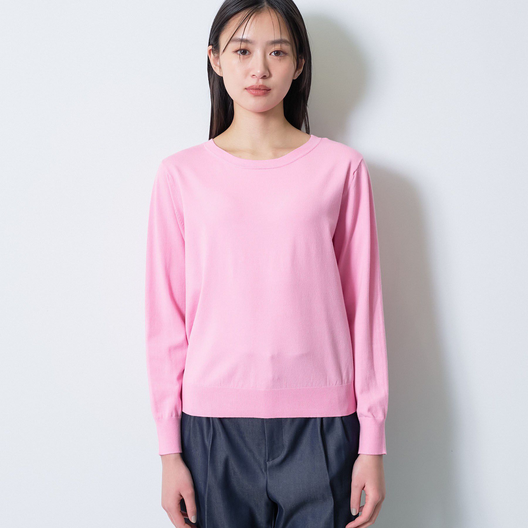 INDIVI「【洗える／アンサンブル可能】ドルマンスリーブニット」|ニット・セーター|