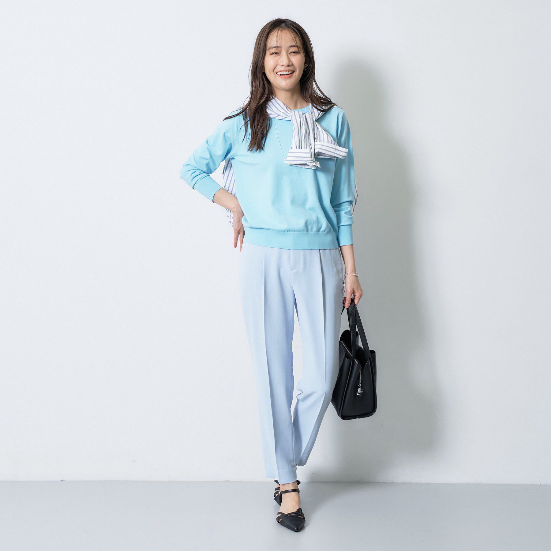 INDIVI「【洗える／アンサンブル可能】ドルマンスリーブニット」|ニット・セーター|