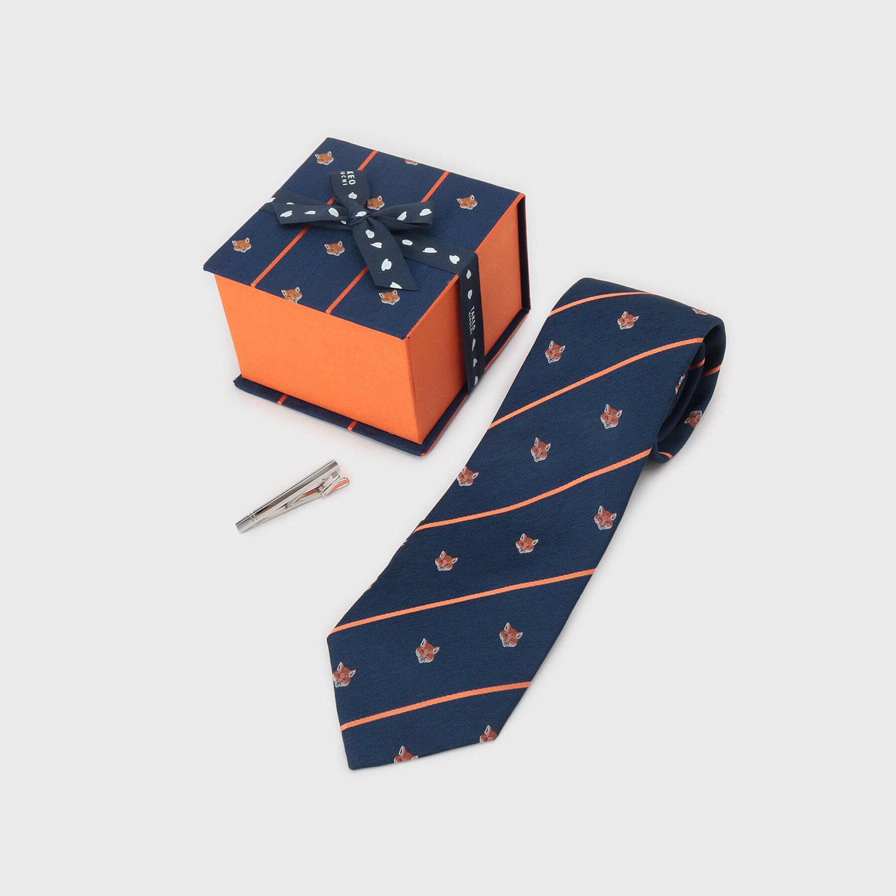 TAKEO KIKUCHI「クラシッククレスト ネクタイ＆ピンBOXセット」|ネクタイ・蝶ネクタイ|ネイビー(594)