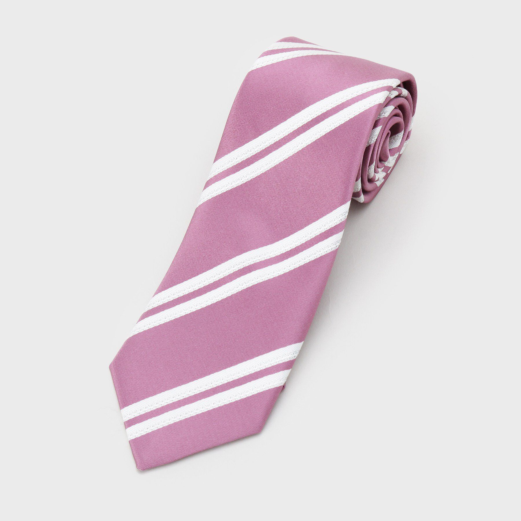 TAKEO KIKUCHI「【タンザワシルク】フレスコストライプ」|ネクタイ・蝶ネクタイ|ピンク(371)