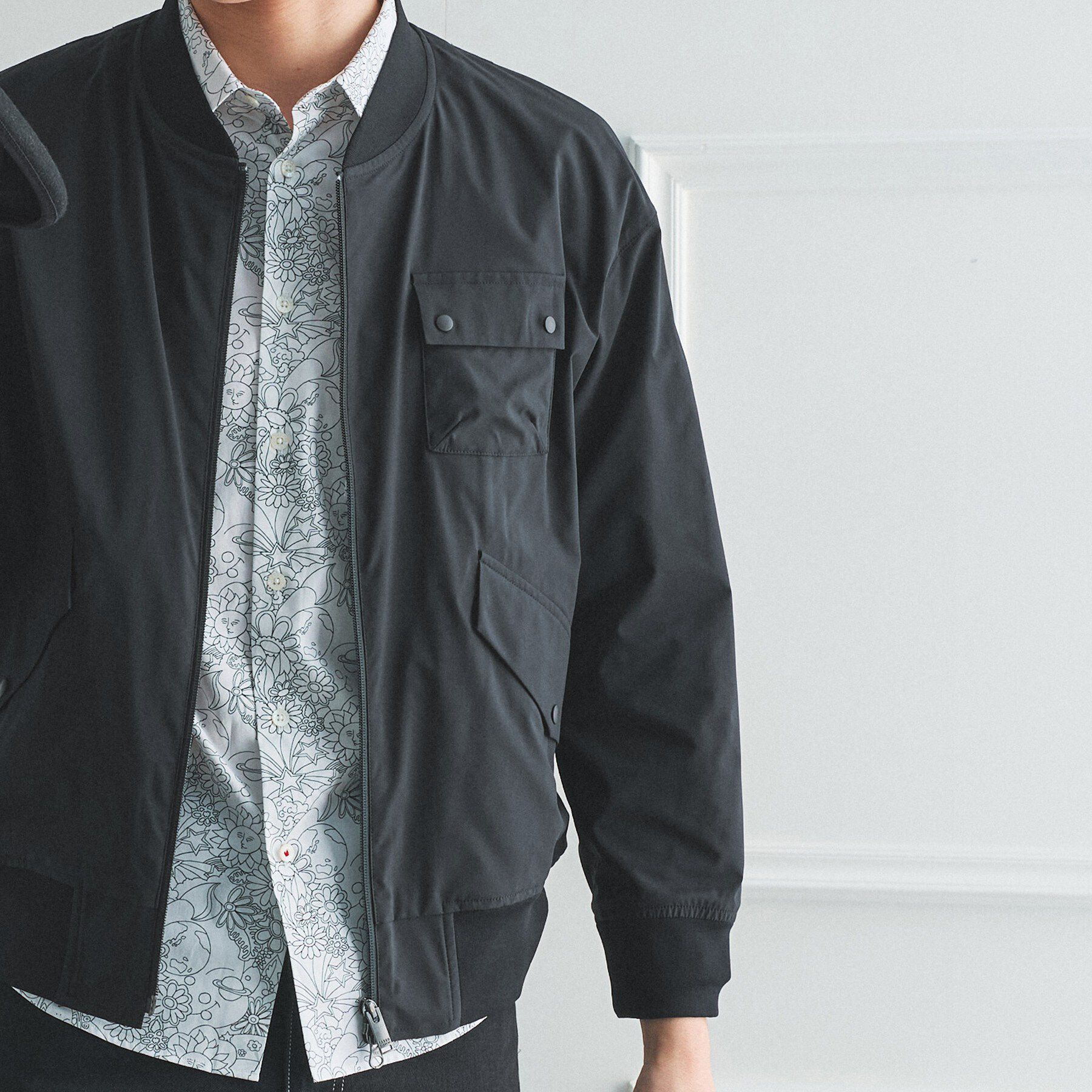 TAKEO KIKUCHI「【BOWLER HAT LABEL】撥水 MA－1ブルゾン」|ブルゾン・スタジャン|