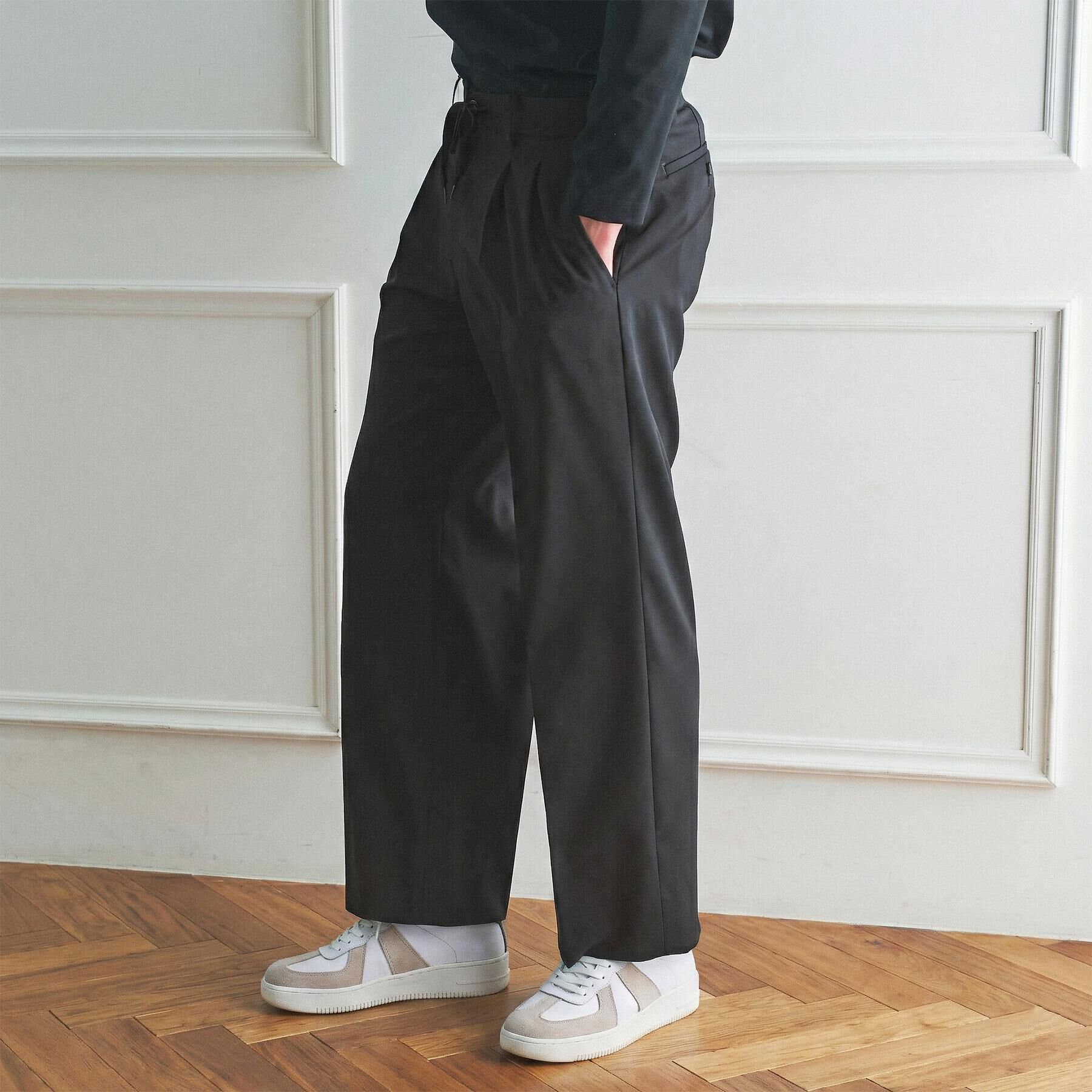 TAKEO KIKUCHI「【BOWLER HAT LABEL】TWギャバジン ワイドイージースラックス」|その他|