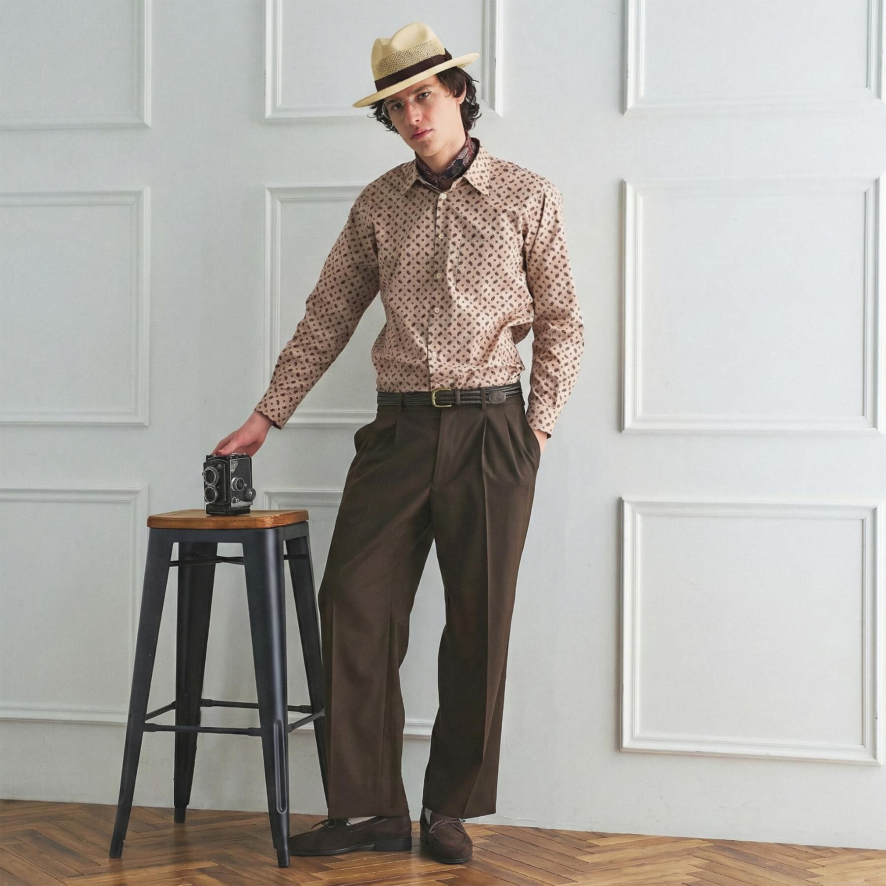 TAKEO KIKUCHI「【BOWLER HAT LABEL】TWギャバジン ワイドイージースラックス」|その他|