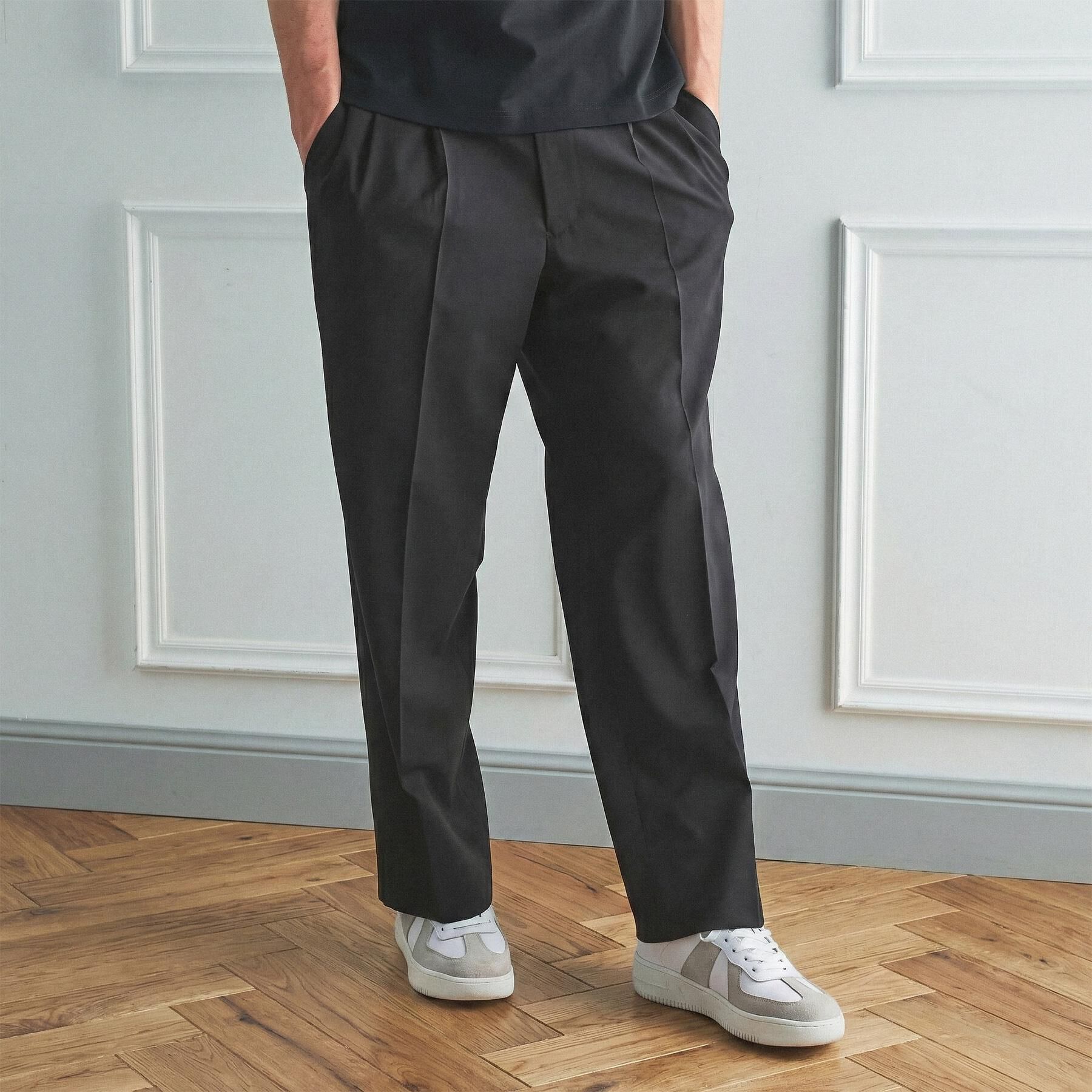 TAKEO KIKUCHI「【BOWLER HAT LABEL】TWギャバジン ワイドイージースラックス」|その他|