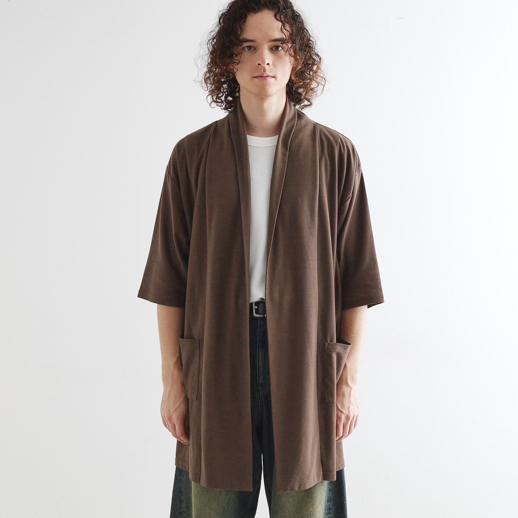 tk.TAKEO KIKUCHI「ショールロングコーディガン」|カーディガン|