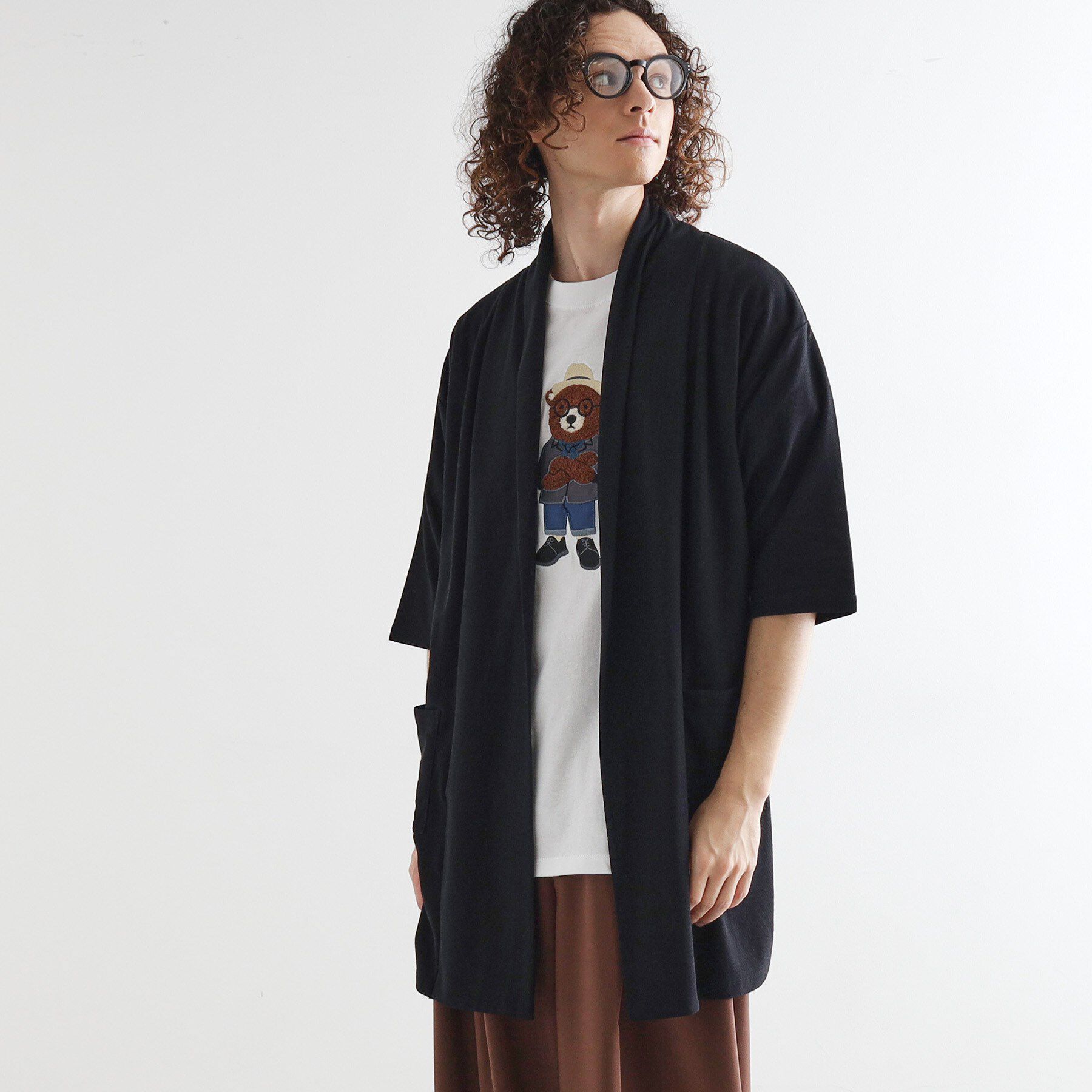 tk.TAKEO KIKUCHI「ショールロングコーディガン」|カーディガン|