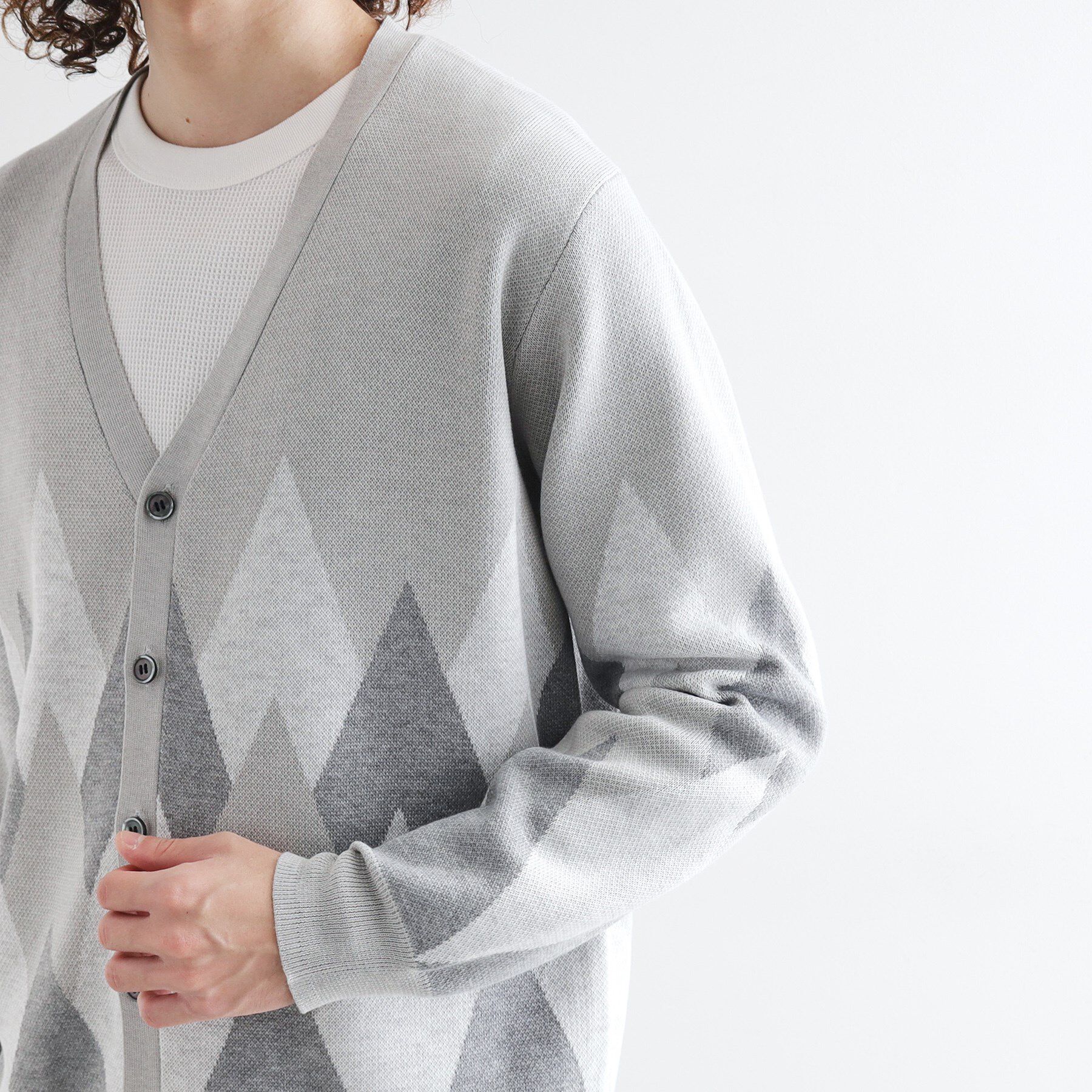 tk.TAKEO KIKUCHI「アーガイルカーディガン」|カーディガン|