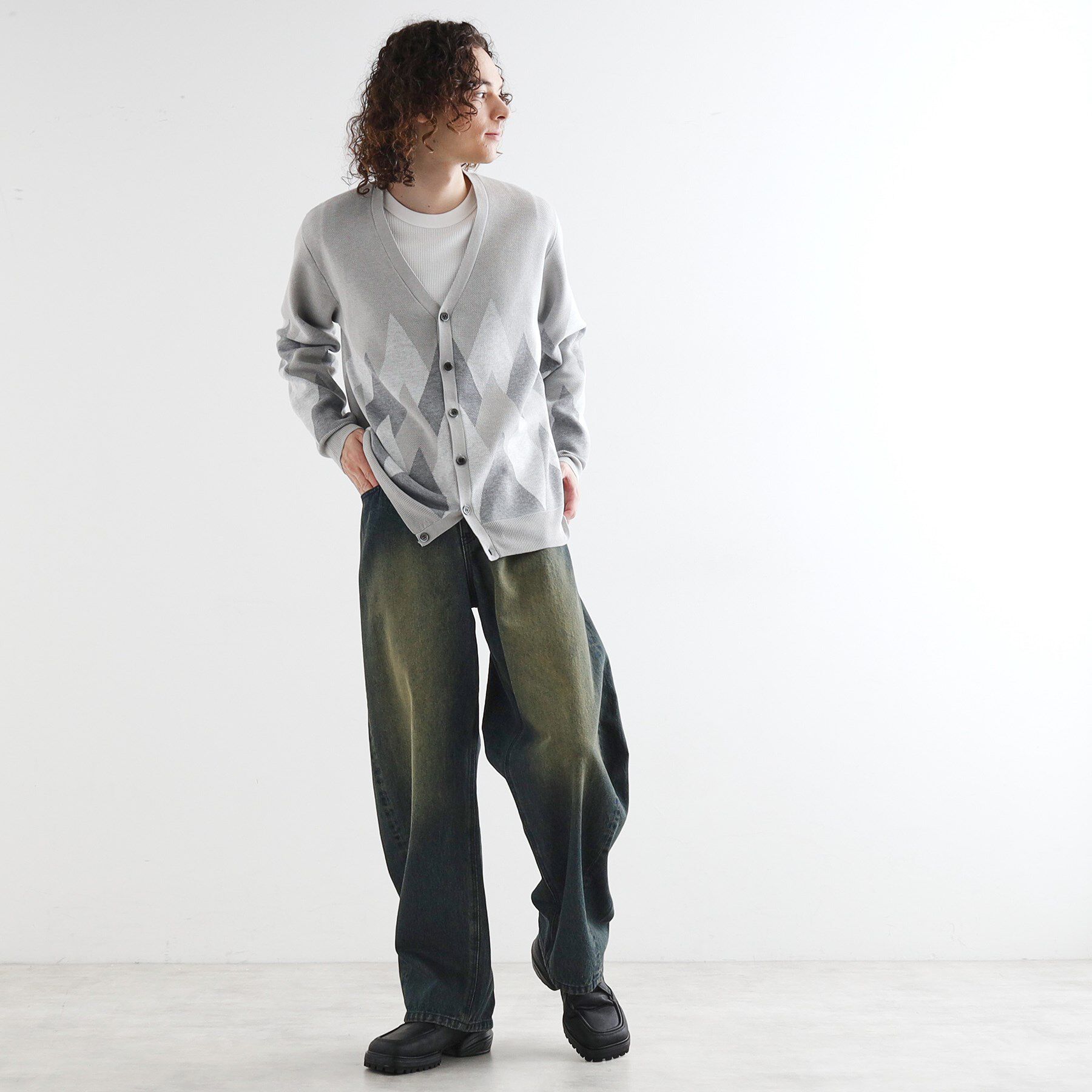 tk.TAKEO KIKUCHI「アーガイルカーディガン」|カーディガン|