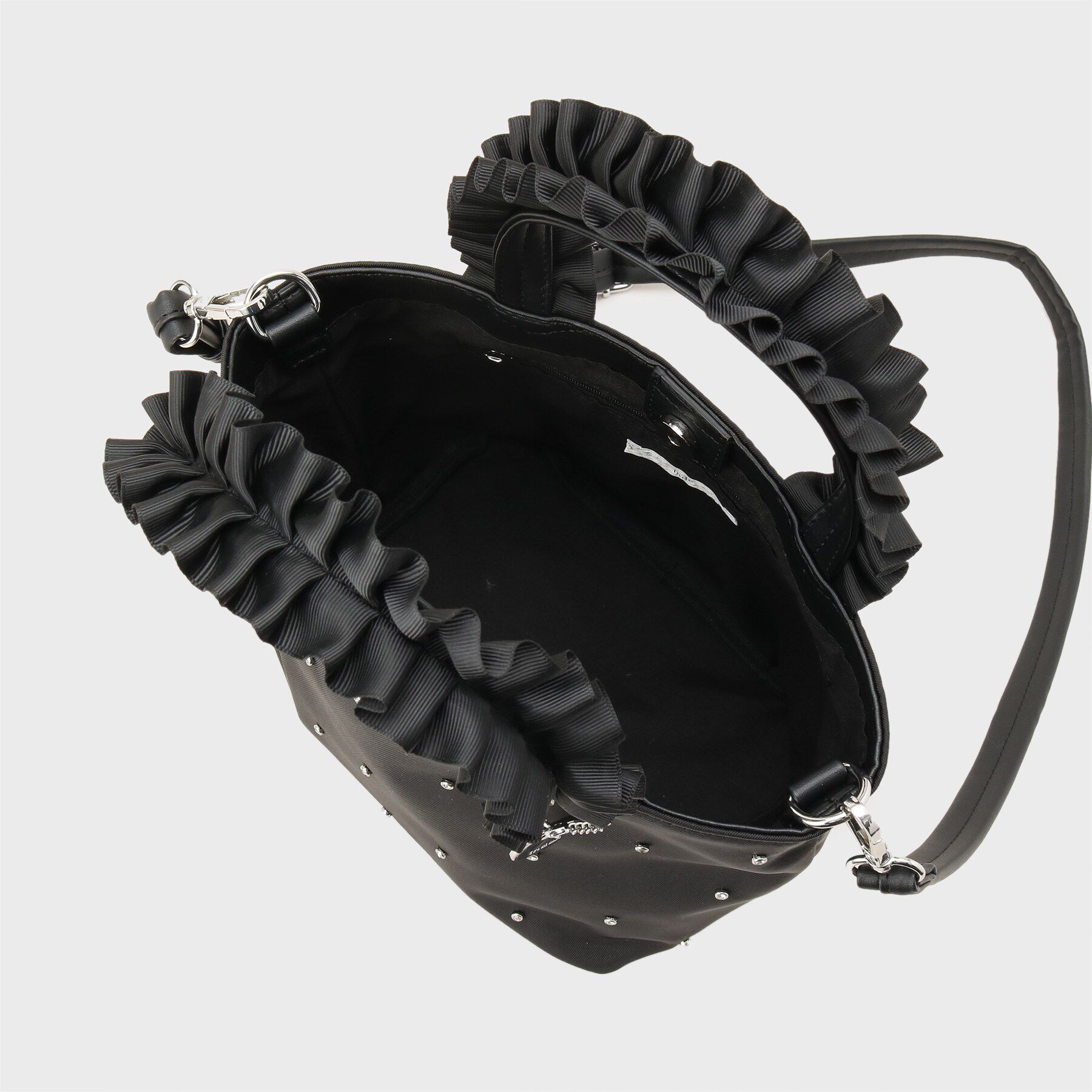 index「持ち手フリルビジューミドルトートバッグ【2WAY】」|トートバッグ|