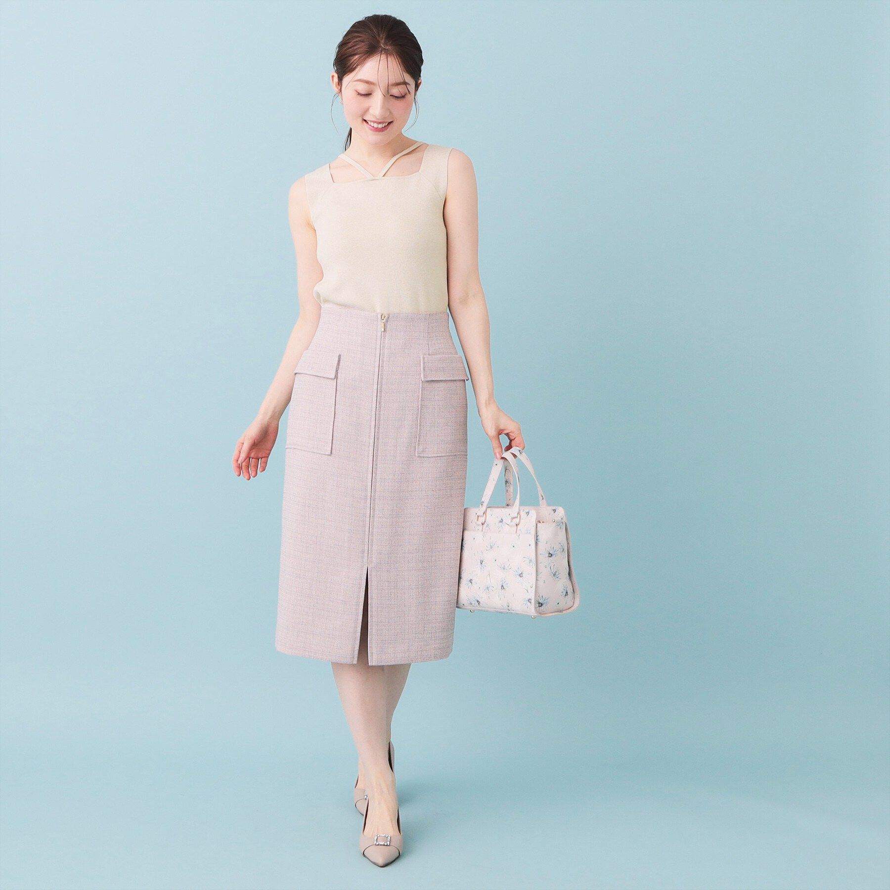 index「2Wayスクエアネックニットタンク【洗濯機OK/坑ピル】」|キャミソール|