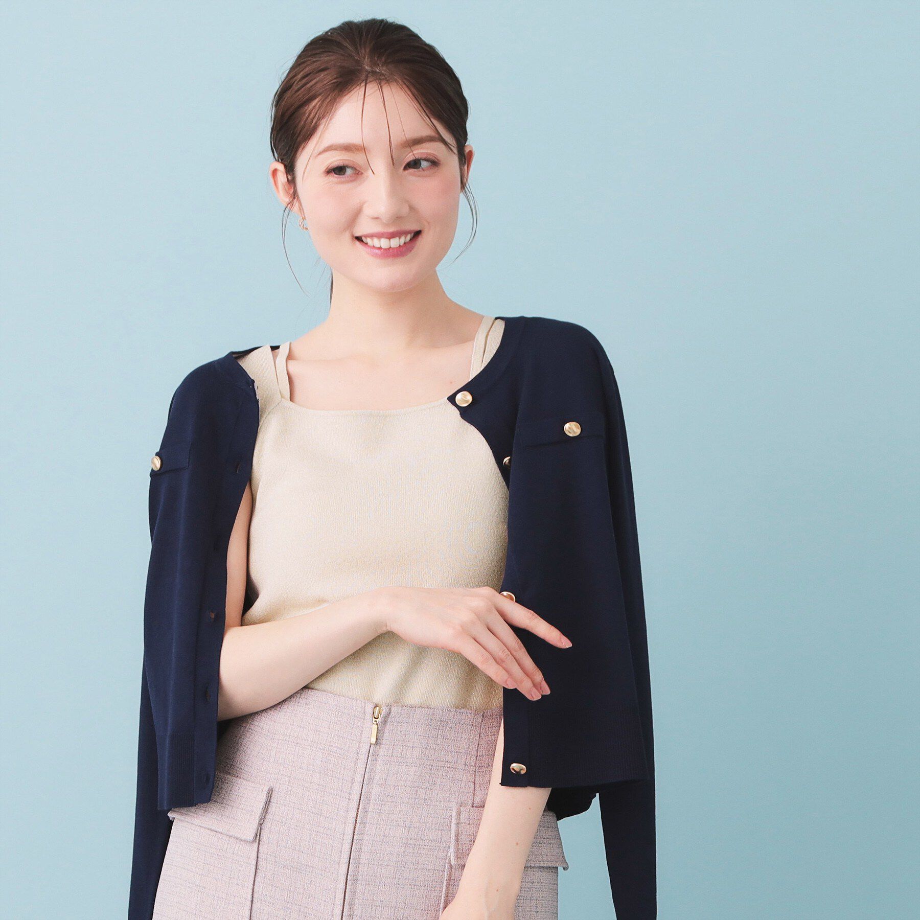 index「2Wayスクエアネックニットタンク【洗濯機OK/坑ピル】」|キャミソール|