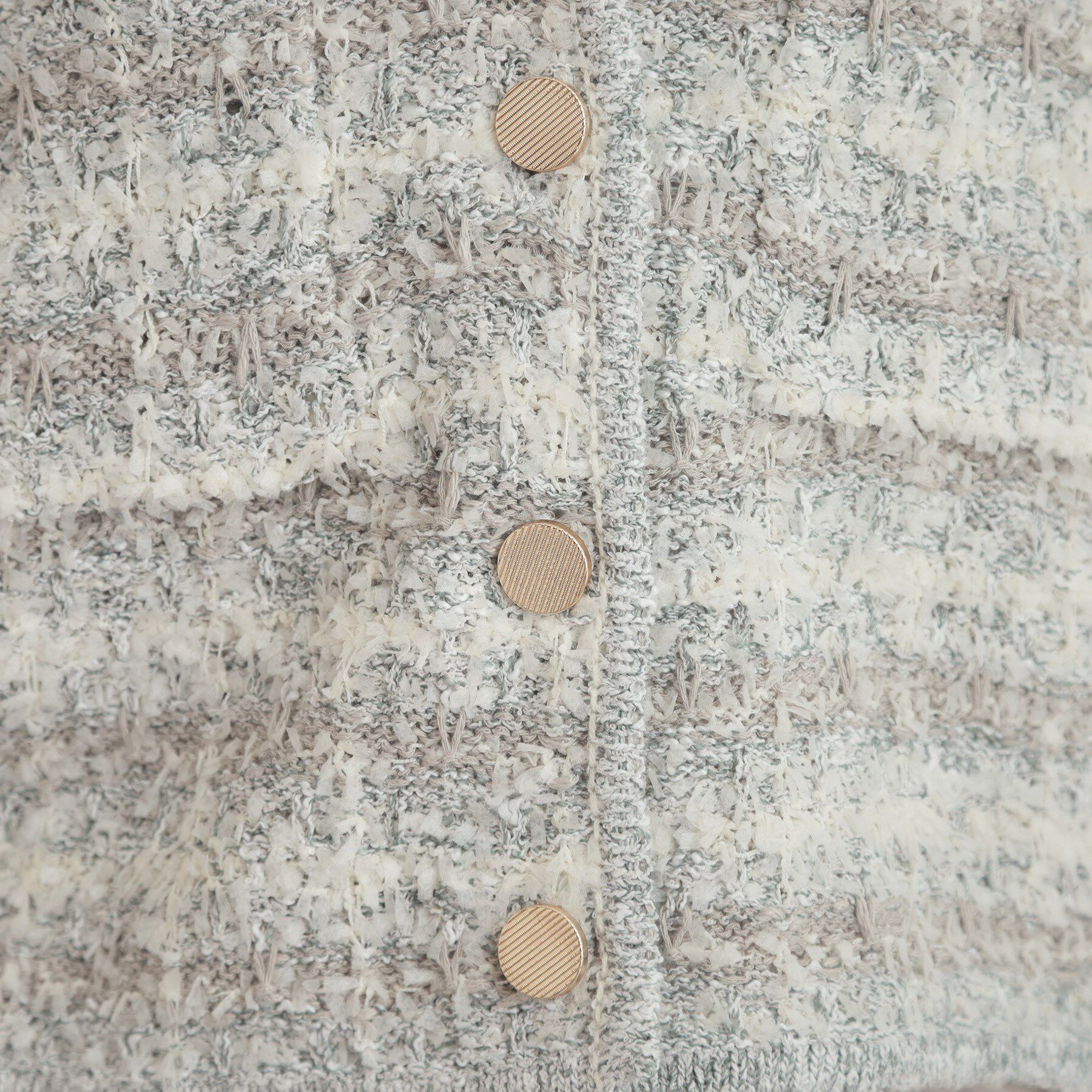 Couture broach「ツイード編みカーディガン」|カーディガン|