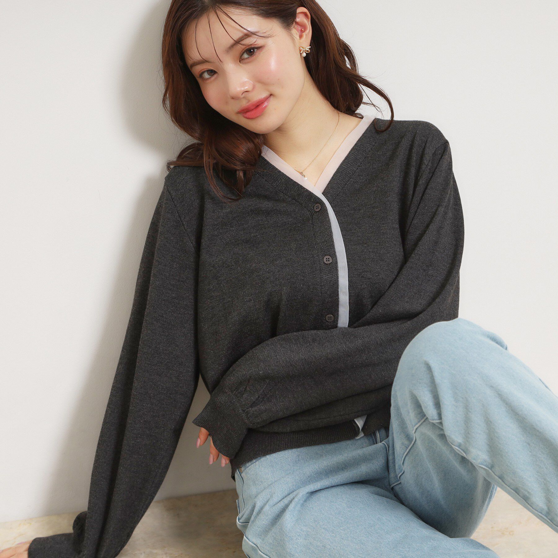 Couture broach「シアードッキングカーディガン」|カーディガン|