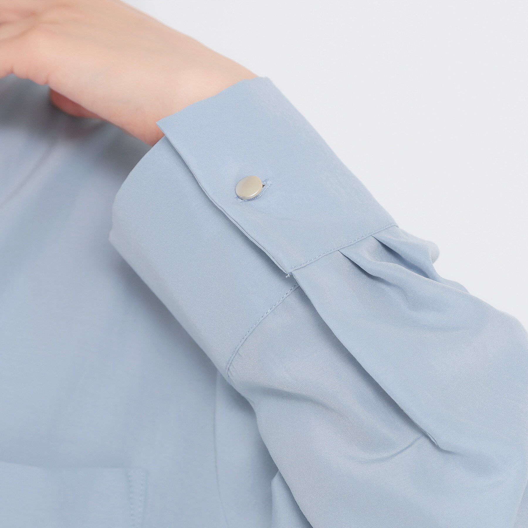 THE SHOP TK「【刻みネックですっきり見え】Wポケット金ボタンシャツ」|シャツ・ブラウス|