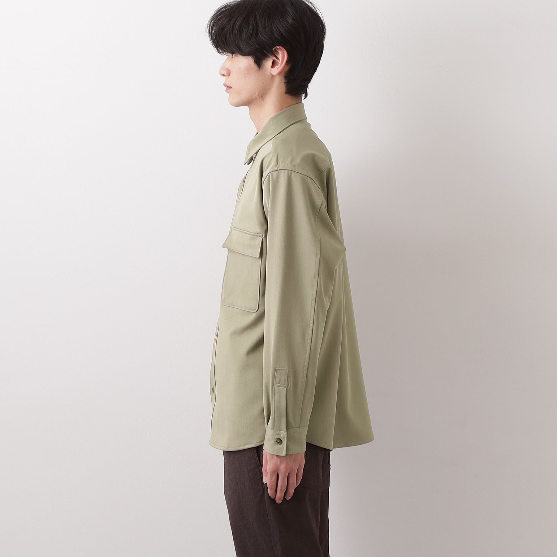 THE SHOP TK「FLEX LINE  カバーオール　ストレッチ/防シワ/マシンウォッシャブル/セットアップ可」|シャツ・ブラウス|