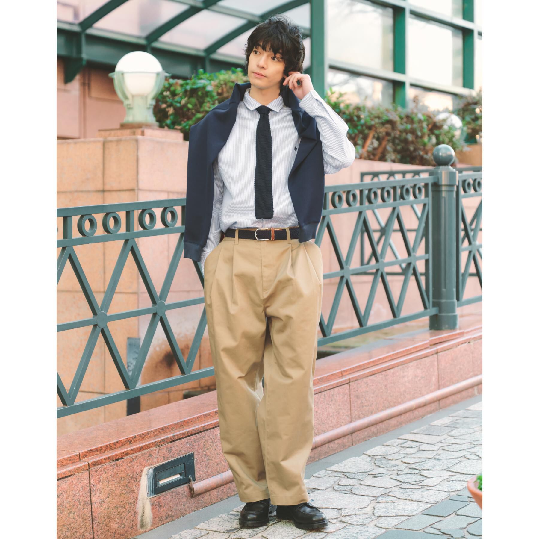 THE SHOP TK「【POLO BCS 別注】 アソート長袖シャツ ストライプ／グレー／デニム」|シャツ・ブラウス|