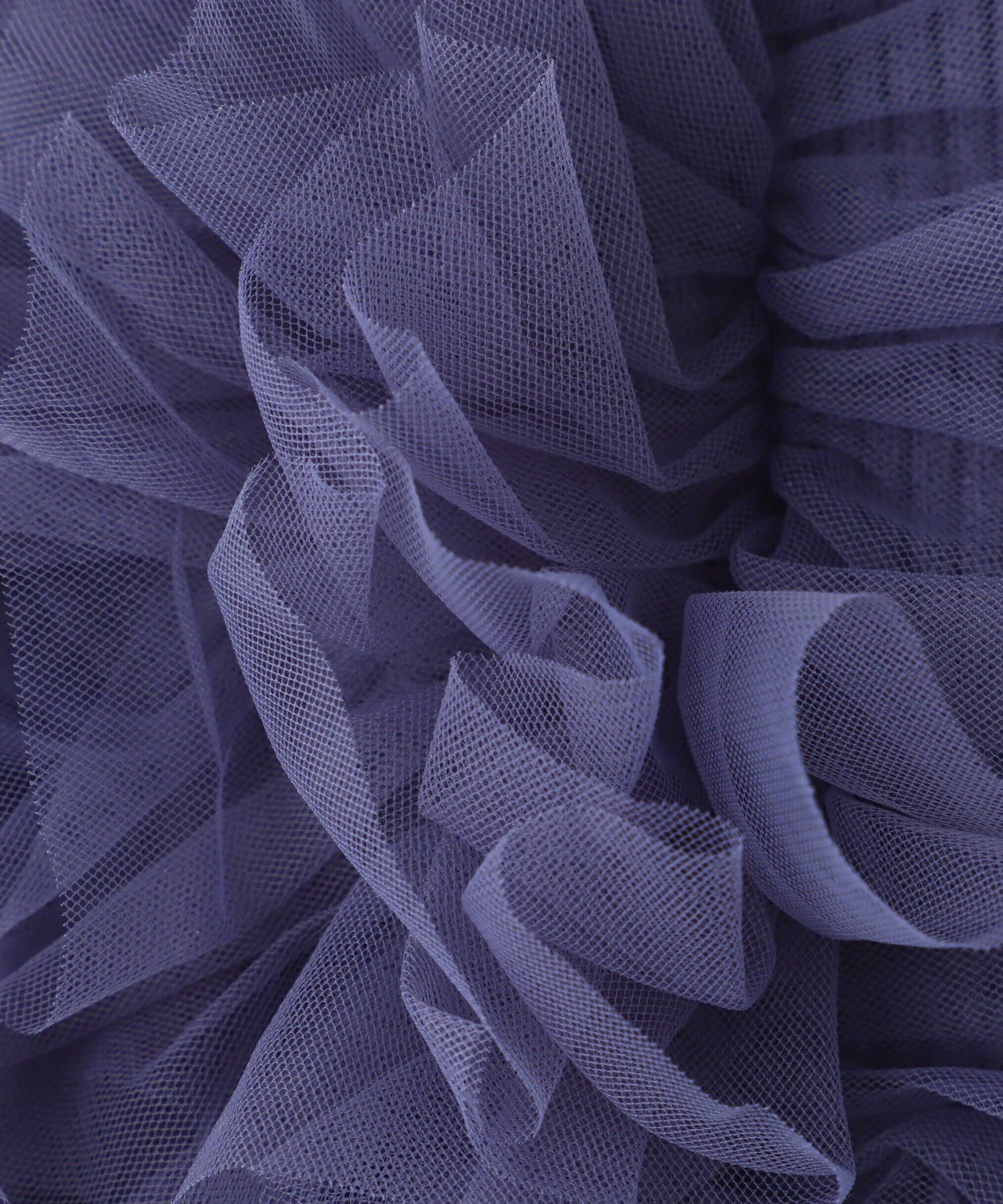  「チュールフリルショルダーニットワンピース」|ワンピース|