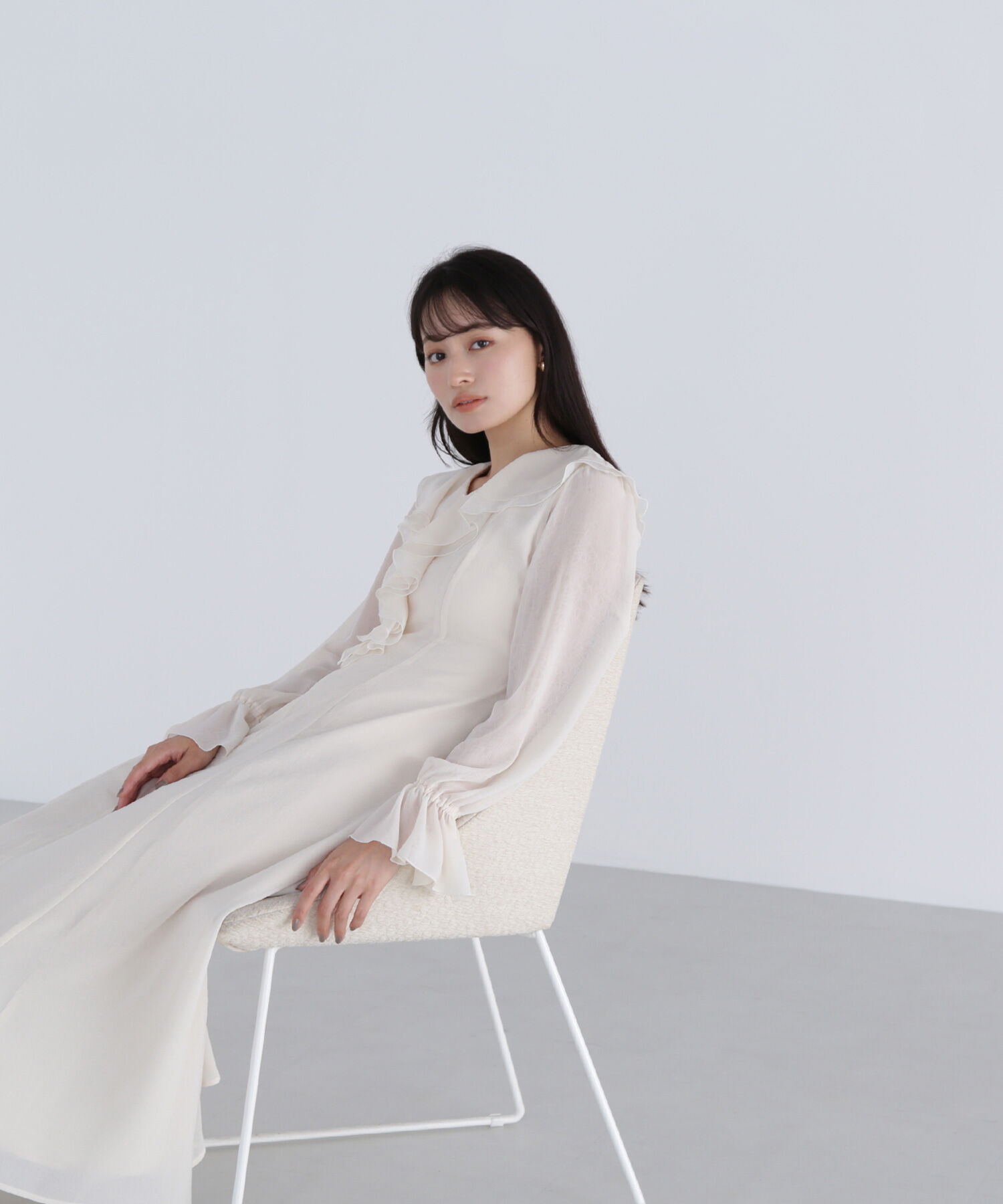  「ラッフルフリルワンピース」|ワンピース|