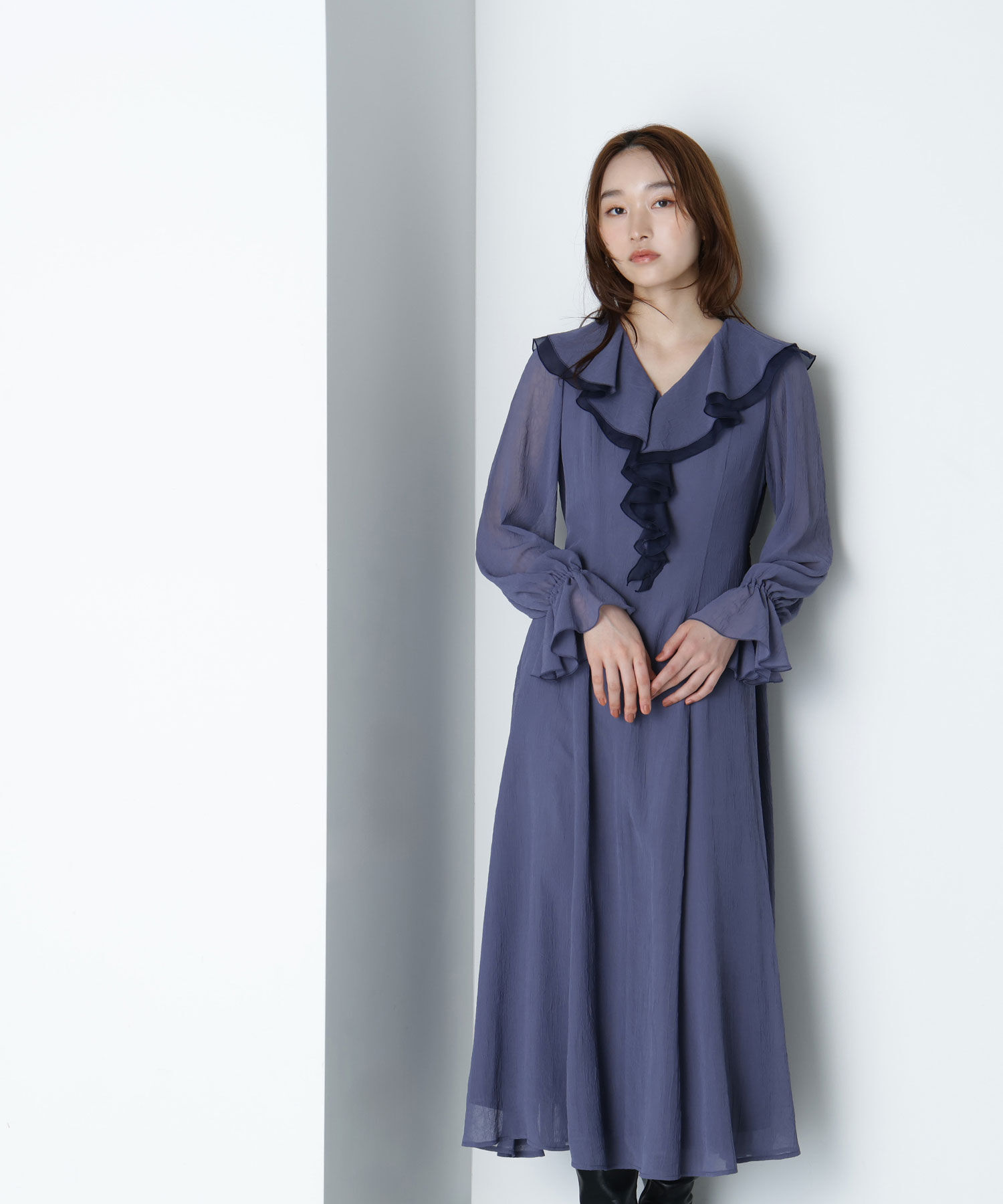  「ラッフルフリルワンピース」|ワンピース|