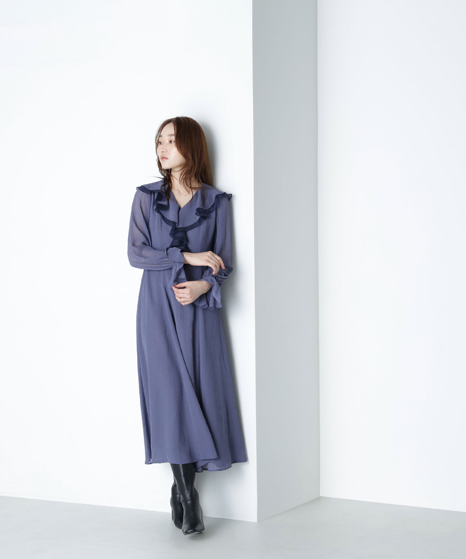  「ラッフルフリルワンピース」|ワンピース|