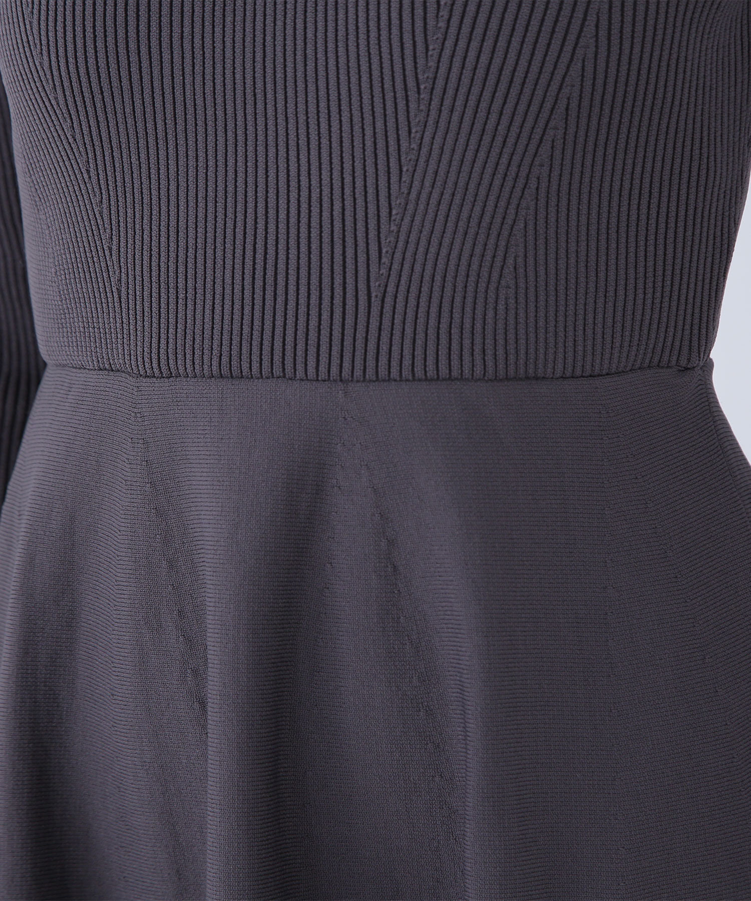  「バイカラーハートネックニットワンピース」|ワンピース|