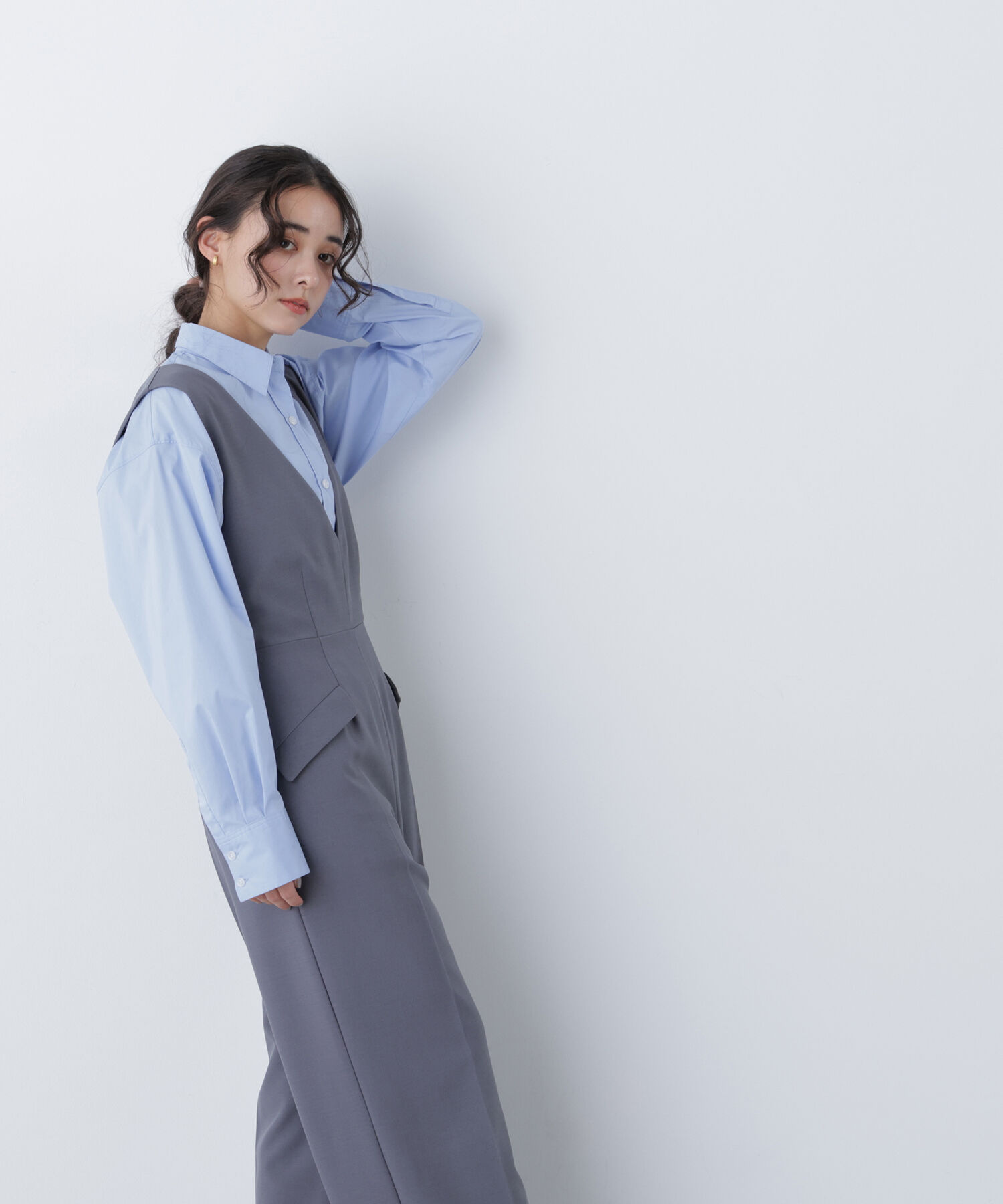  「〈N.〉Ｖネックオールインワン」|ワンピース|