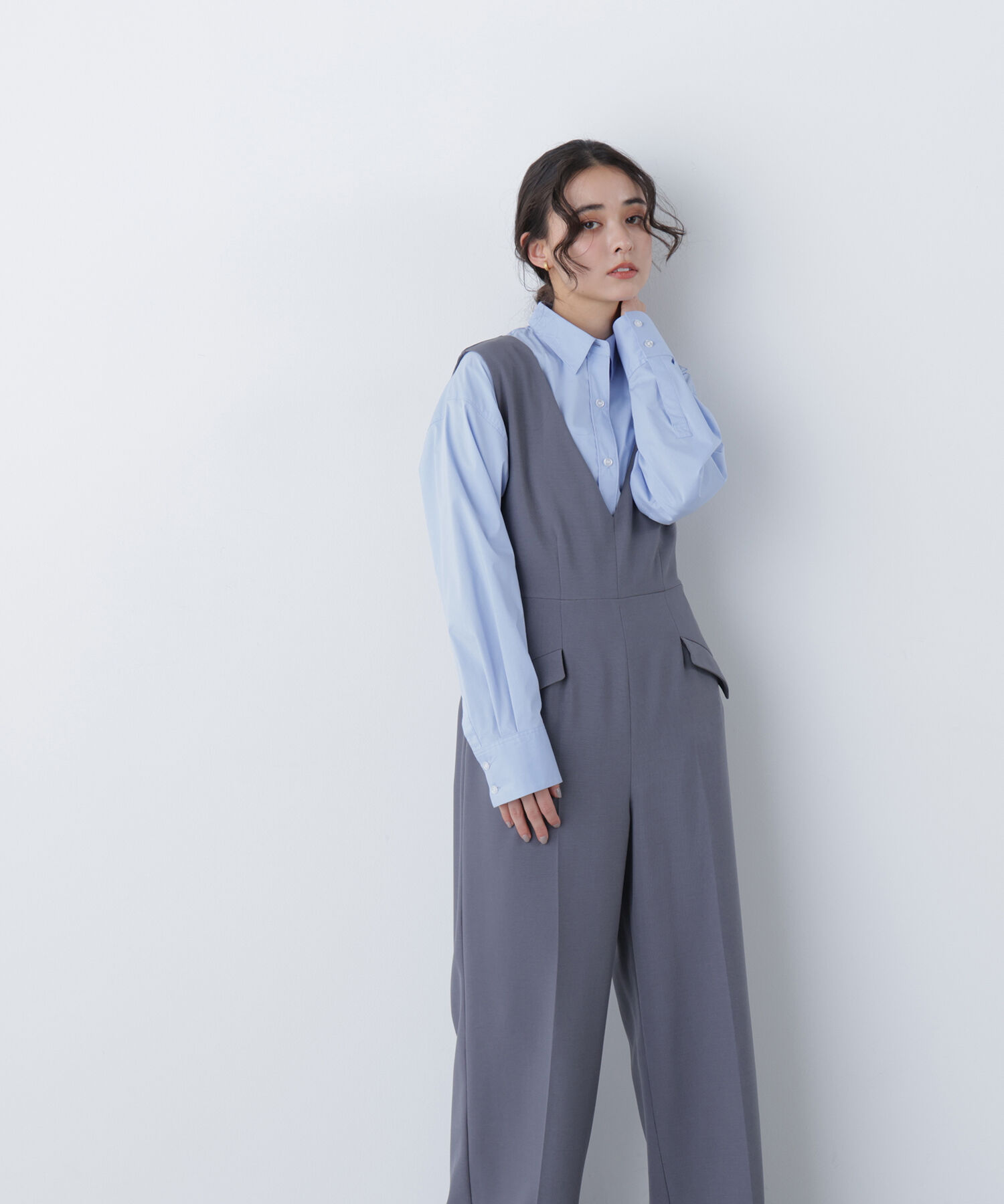  「〈N.〉Ｖネックオールインワン」|ワンピース|